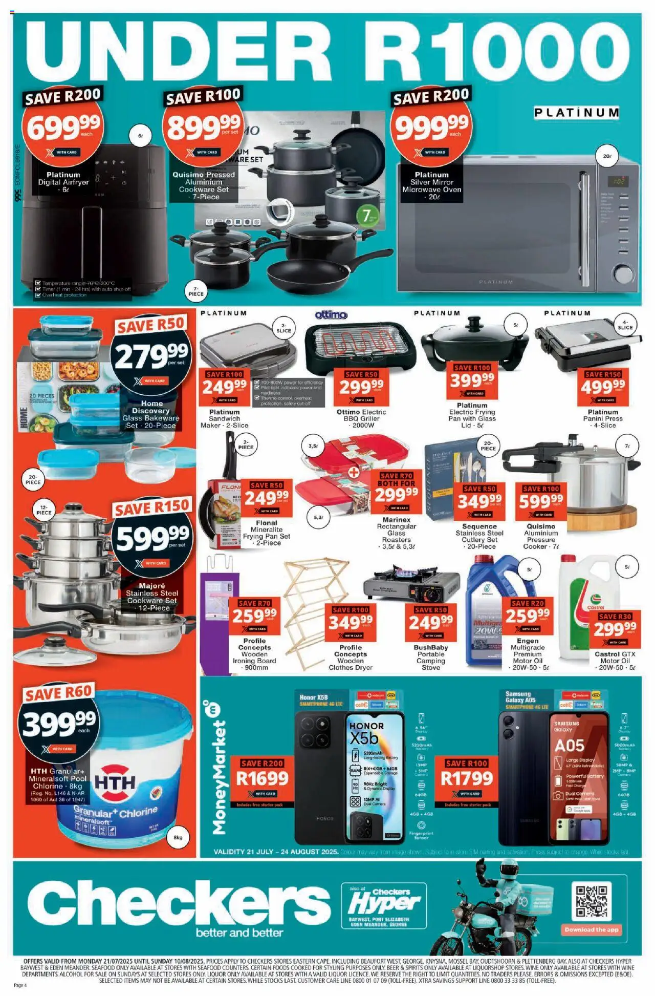 Checkers Eastern Cape - July Month-End Promotion │ valid from 21.07.2025 | Page: 16 | Products: Light, Oil, Wine, Seafood