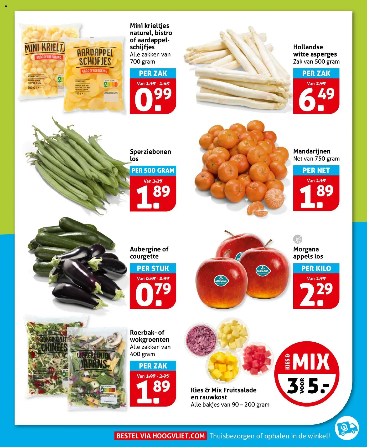 {H1} | Pagina: 8 | Producten: Courgette, Appels, Mandarijnen, Zak