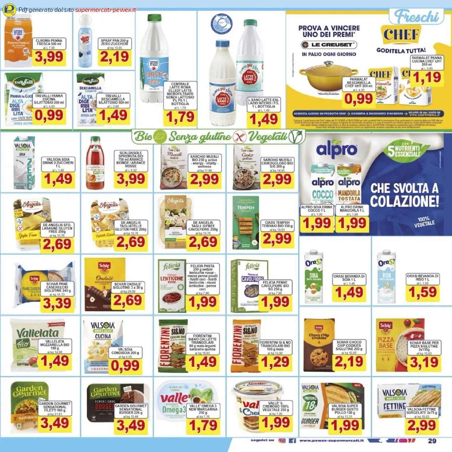 Volantino Pewex del 08.12.2025 | Pagina: 29 | Prodotti: Panna, Ceci, Latte, Quinoa