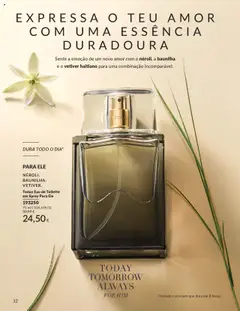 Today Eau de Toilette em Spray Para Ele, Néroli. Baunilha. Vetiver. 75 ml │ válido de 01.09.2025 | Página: 12 | Produtos: Eau de toilette