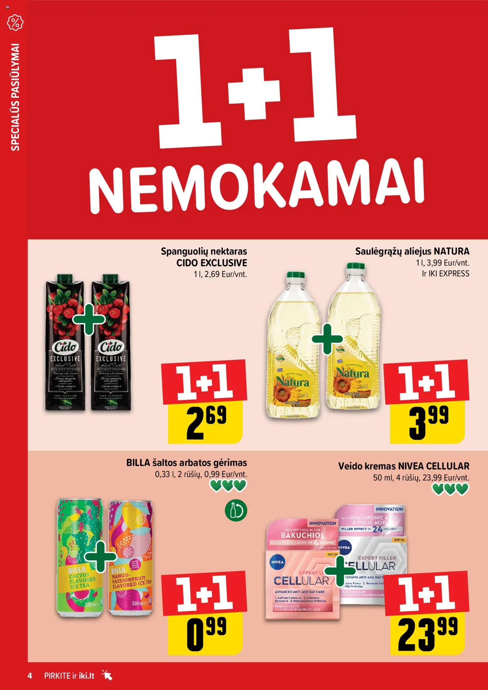 IKI akcijos nuo 03.11.2025 | Puslapis: 4 | Prekių: Kremas, Aliejus
