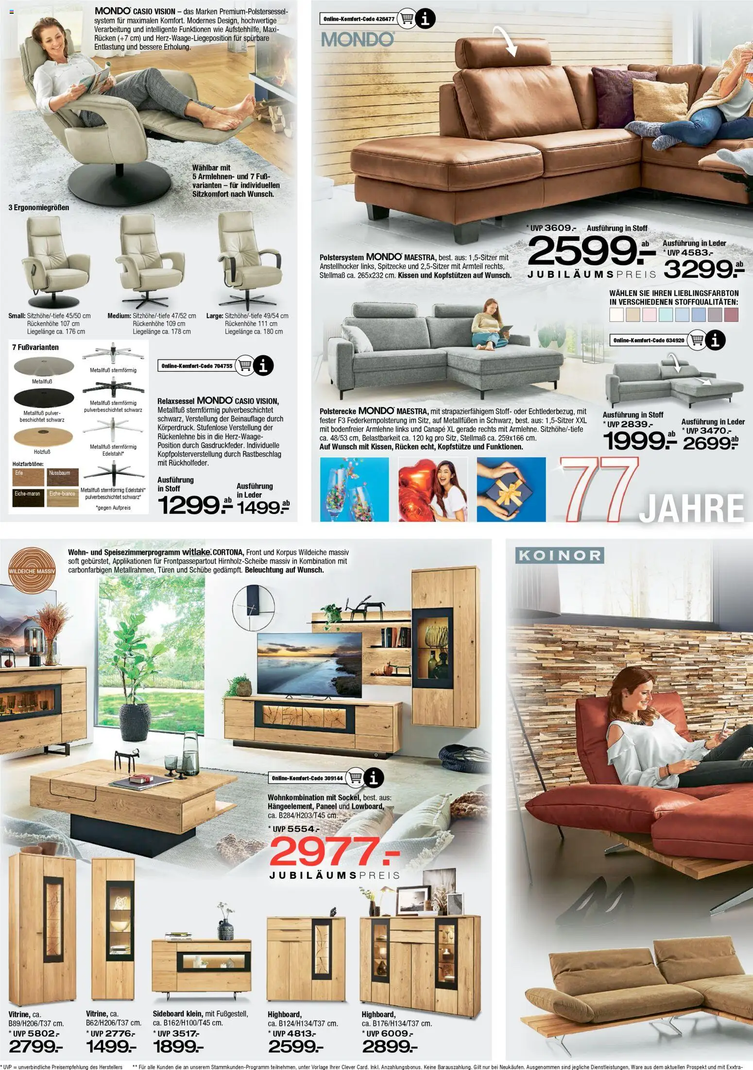 Ostermann Prospekt 	 – gültig ab 14.02.2026 | Seite: 4 | Produkte: Sideboard, Relaxsessel, Kissen