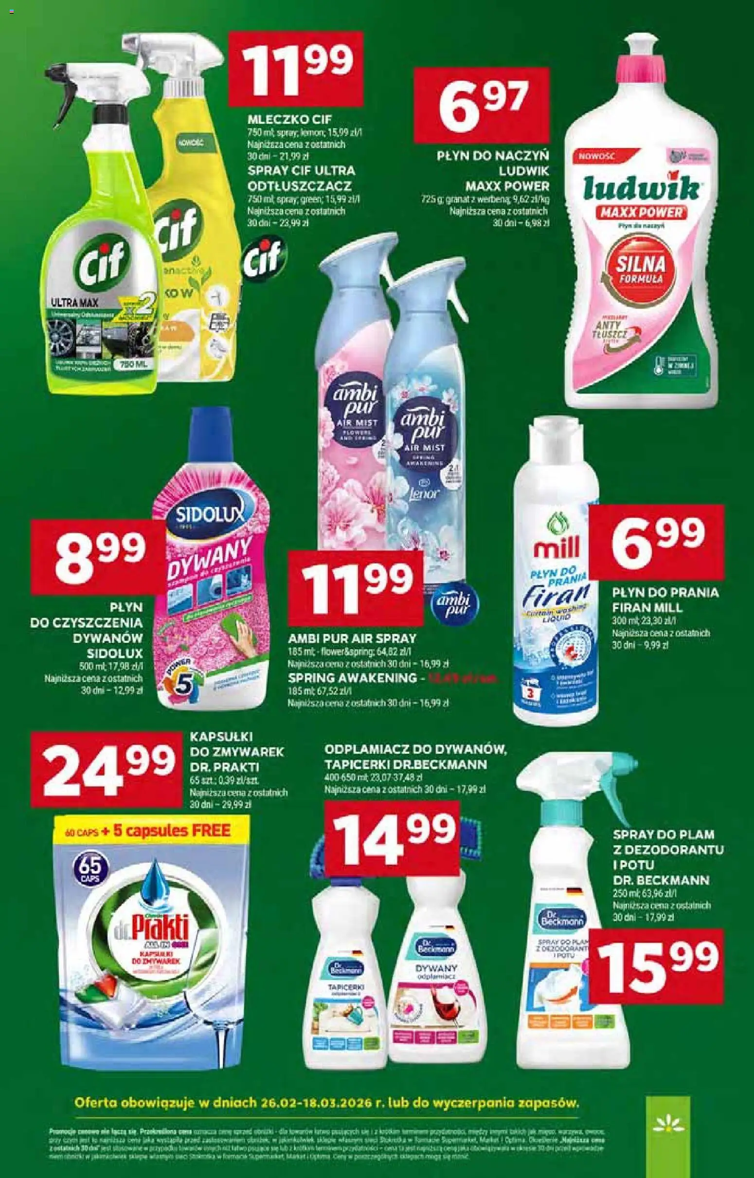 Stokrotka gazetka od 05.03.2026 | Strona: 50 | Produkty: Odplamiacz, Dywany