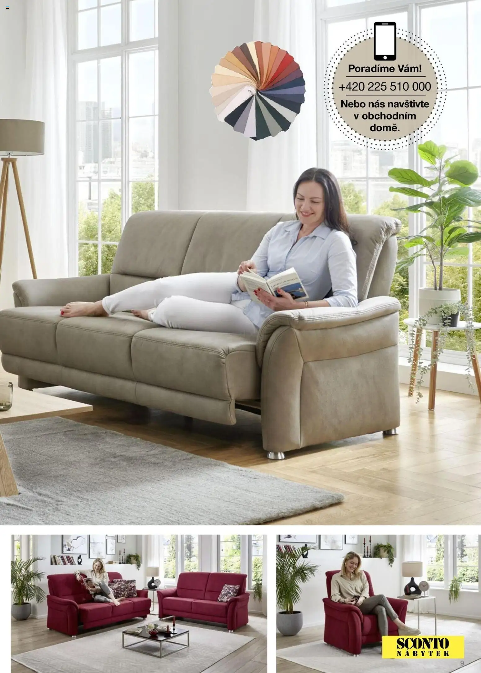 Sconto nábytek katalog - Sedací soupravy od 01.01.2026 | Strana: 9 | Produkty: Nábytek