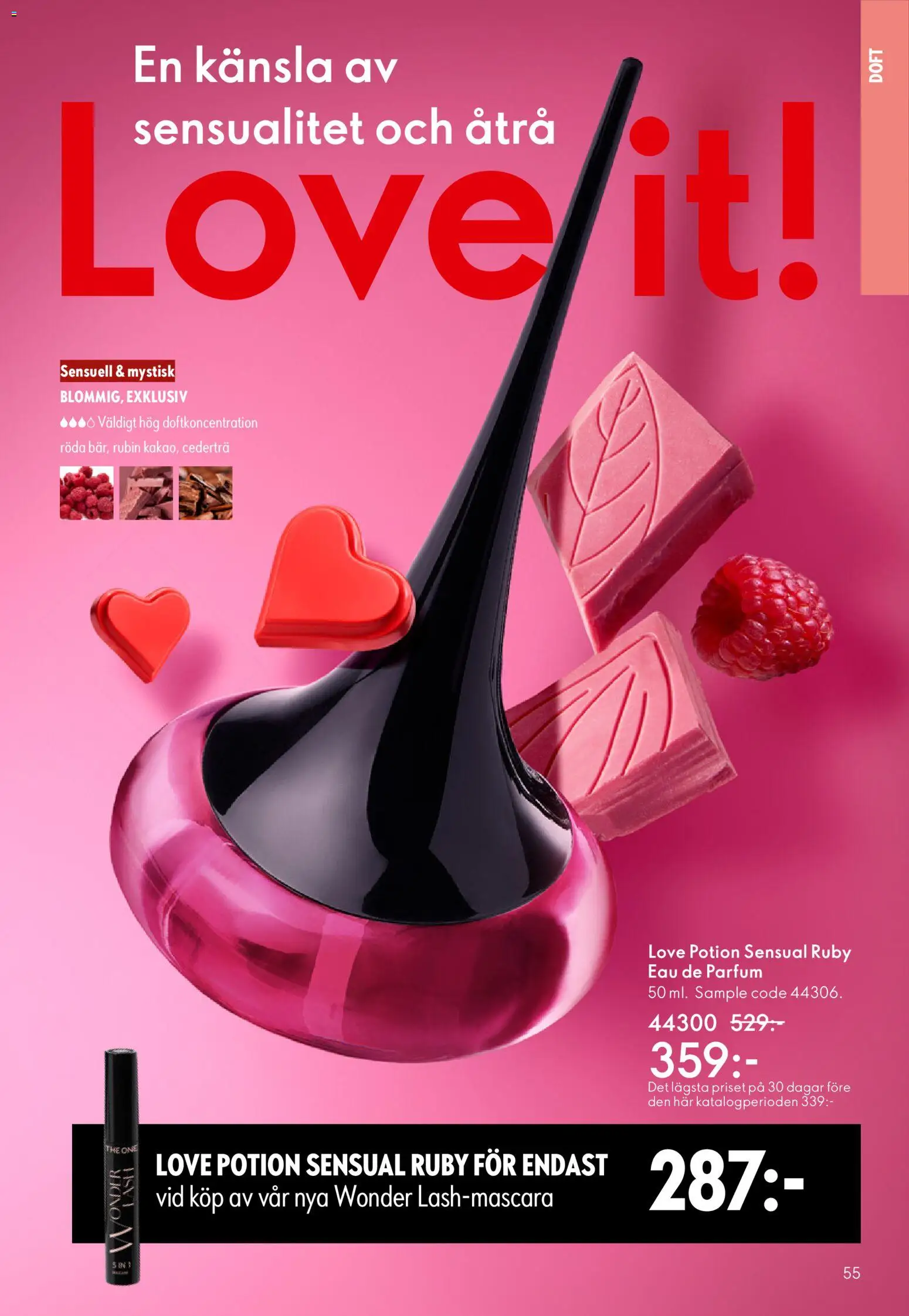 Oriflame reklamblad aktuell från 28.01.2026 | Sida: 55 | Produkter: Doft, Mascara