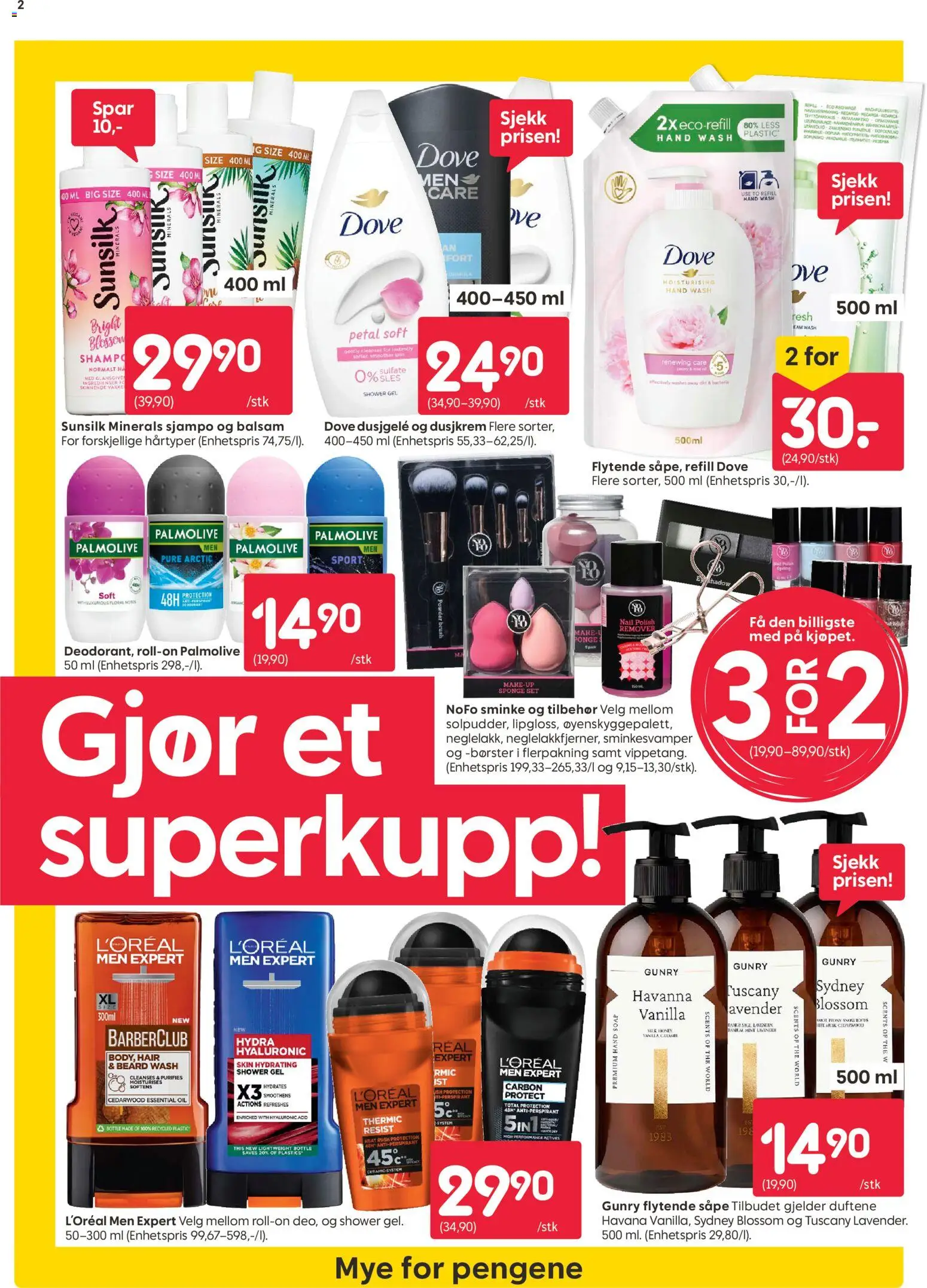 {H1} | Side: 2 | Produkter: Dusjgelé, Чевевица, Dusjkrem, Balsam