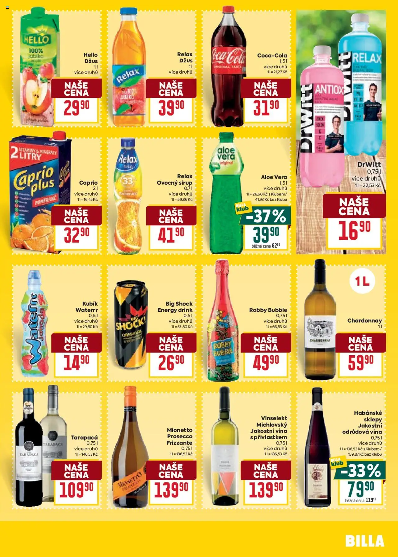 Billa Velký leták od 25.06.2025 | Strana: 21 | Produkty: Prosecco, Coca cola, Sirup, Cola