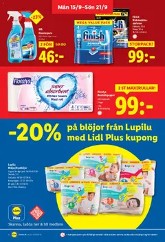Lidl reklamblad aktuell från 15.09.2025 | Sida: 14 | Produkter: Hushållspapper, Blöjor, Glass