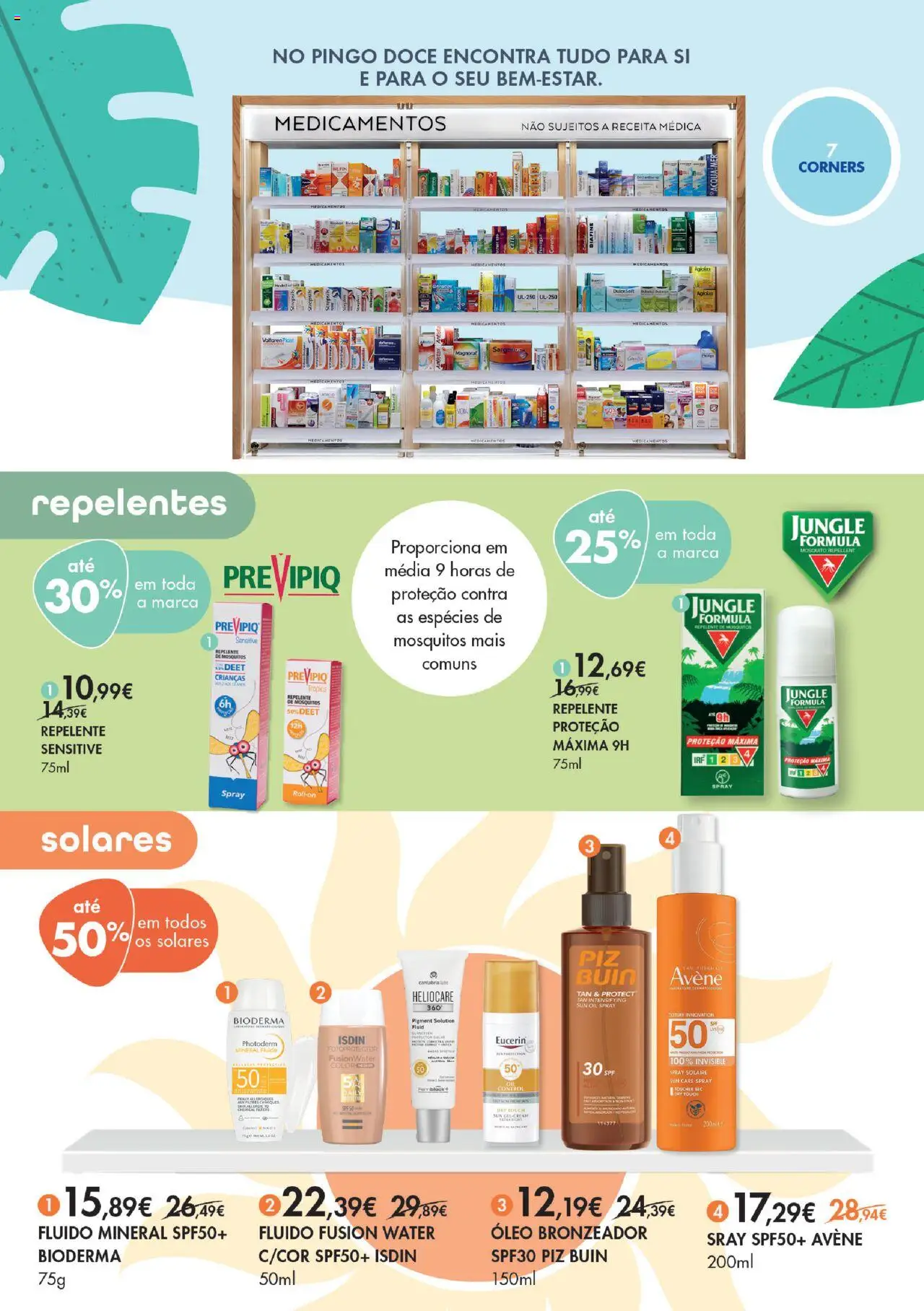 Pingo Doce - Folheto Bem Estar Verão Madeira │ válido de 22.07.2025 | Página: 4 | Produtos: Bronzeador, Repelente, Óleo