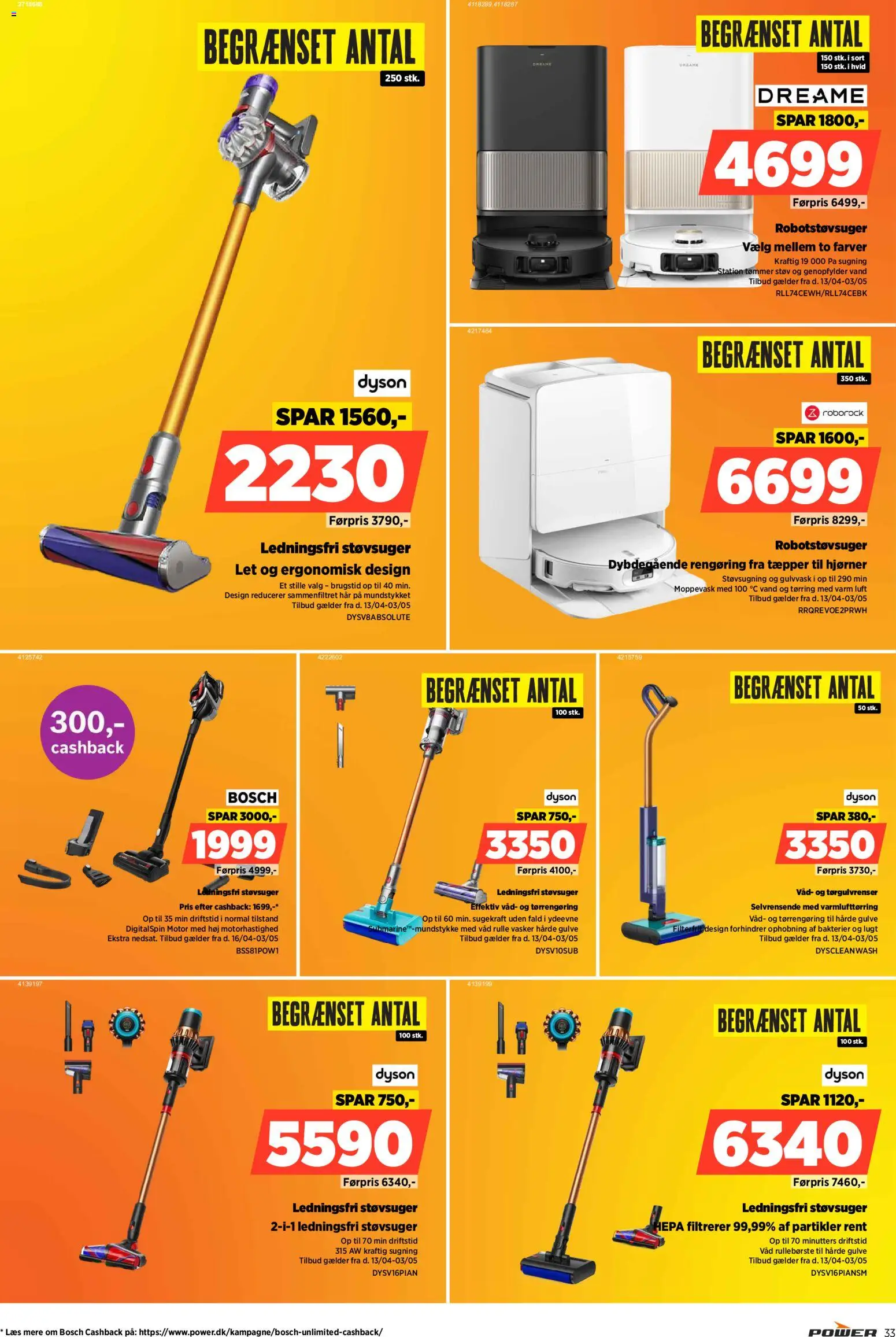 Power tilbudsavis – gyldig fra 24.04.2026 | Side: 33 | Produkter: Robotstøvsuger, Støvsuger