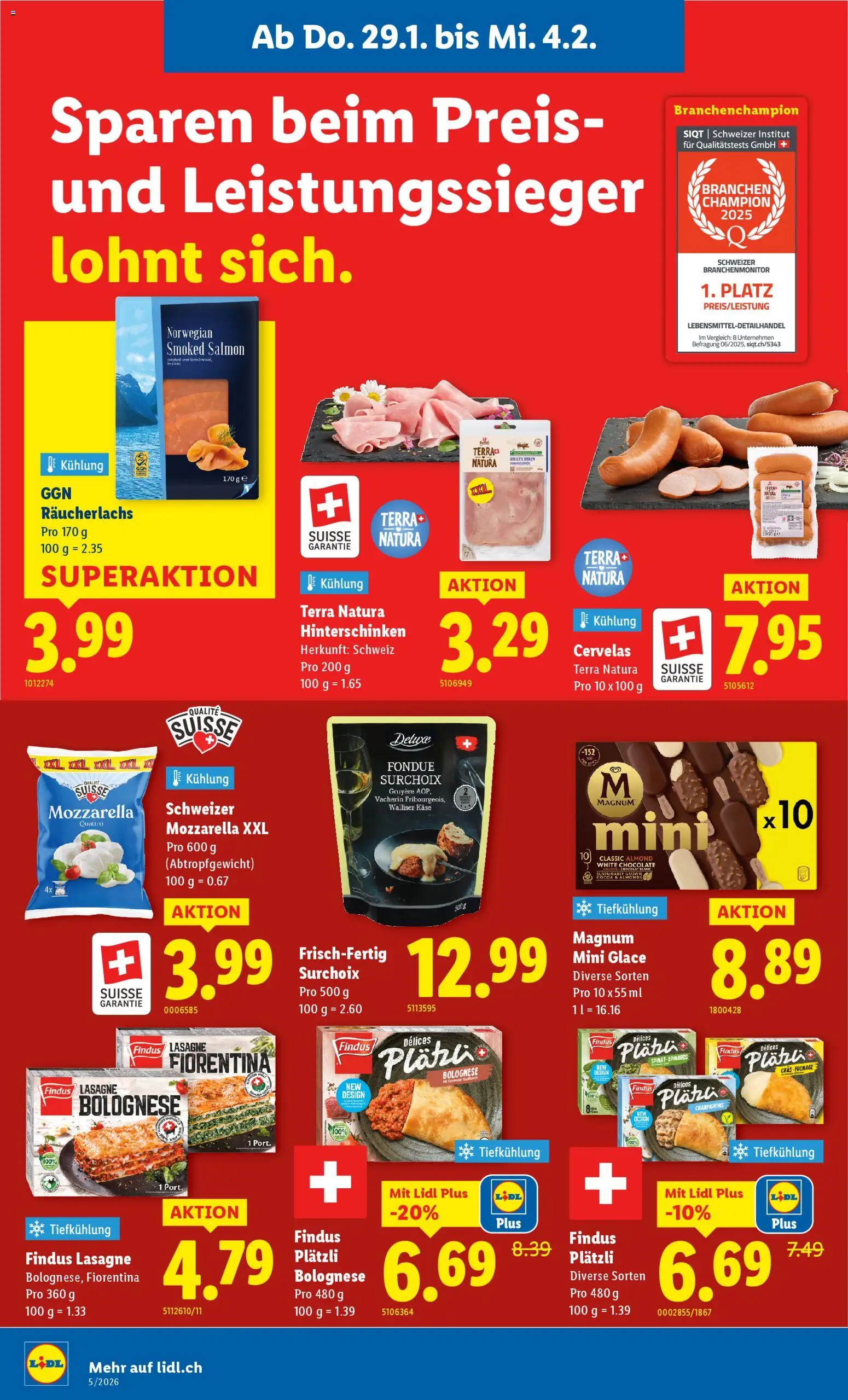 Lidl Aktionen – gültig ab 29.01.2026 | Seite: 8 | Produkte: En Kommode, Käse, Champignons, Räucherlachs