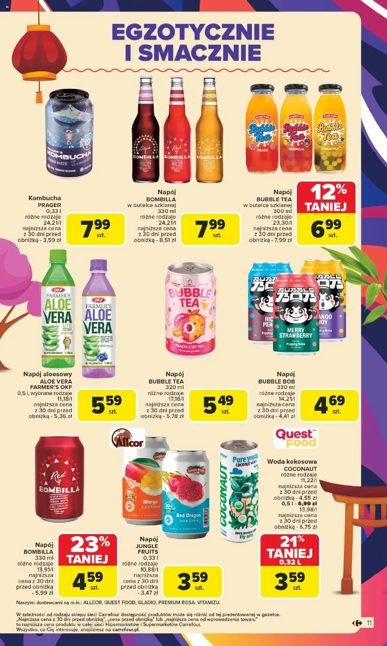 Carrefour Gazetka - Kuchnia koreańska od 18.08.2025 | Strona: 11 | Produkty: Mango, Woda kokosowa, Bób, Woda