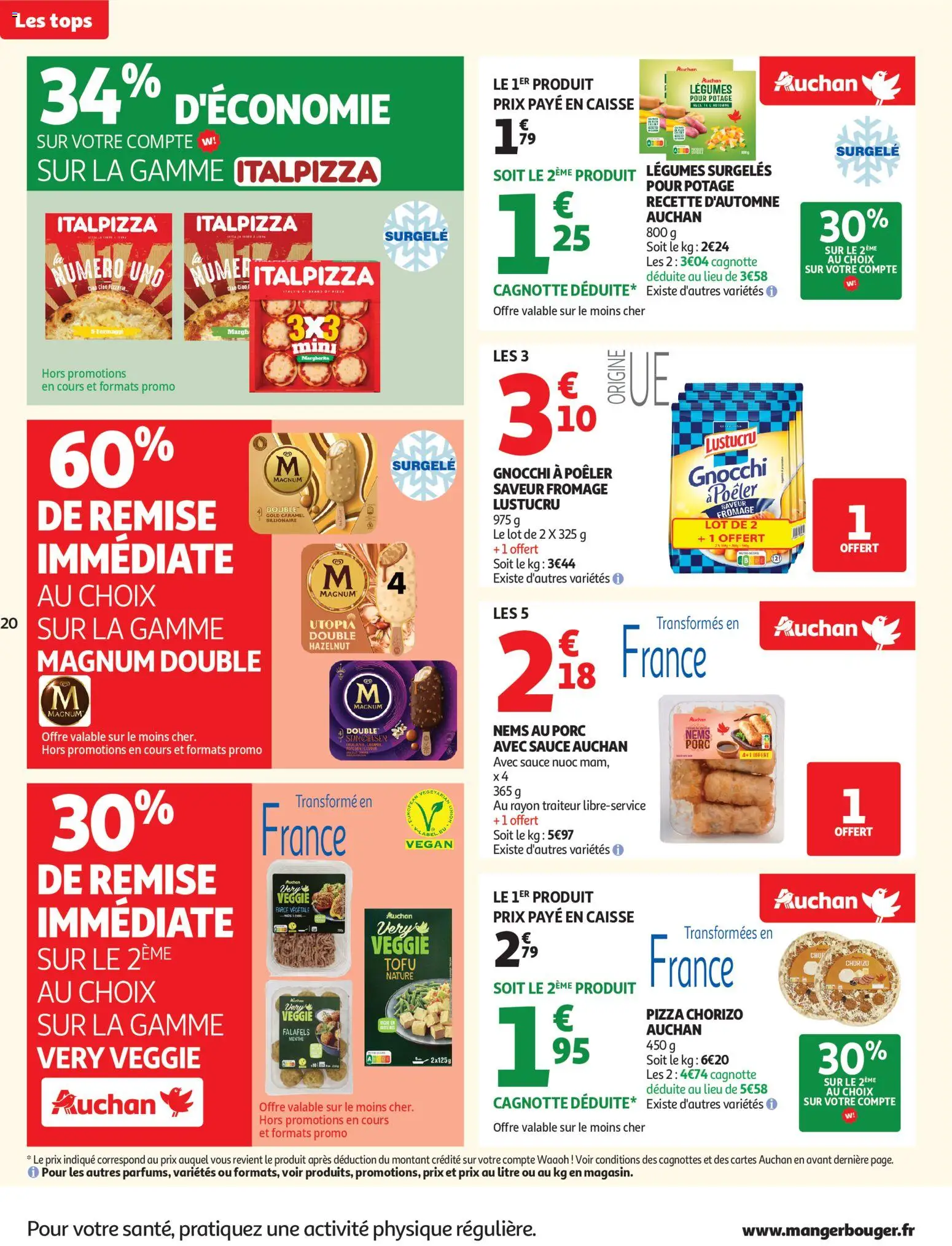 {H1} | Page: 20 | Produits: Chorizo, Menthe, Fromage, Pizza