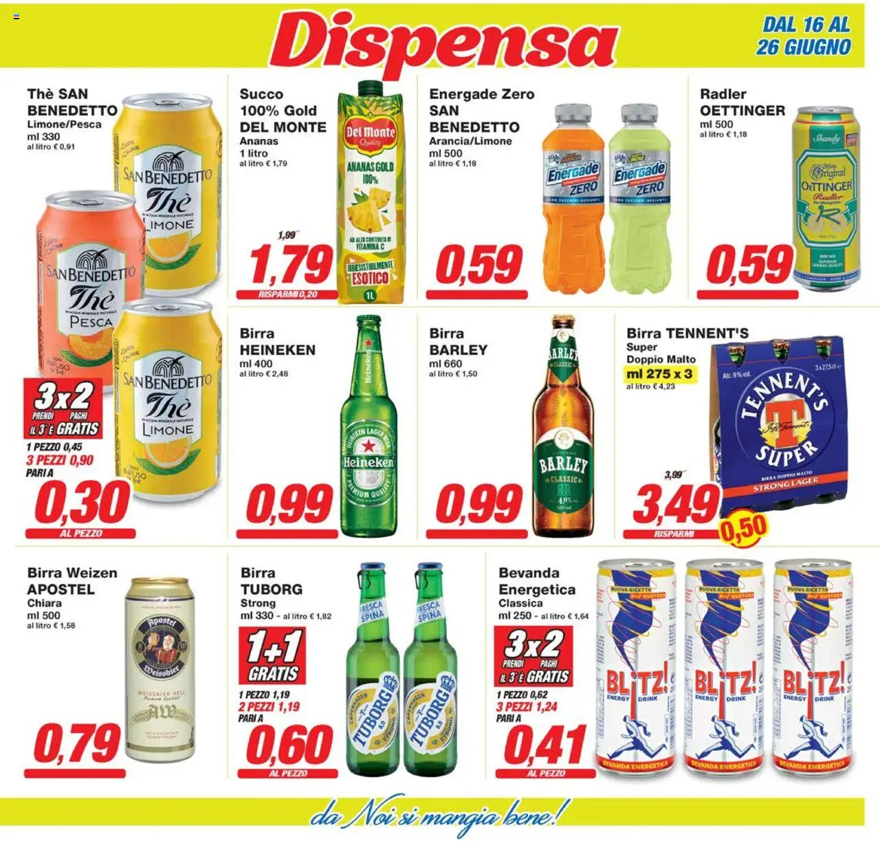 Volantino Prix del 16.06.2025 | Pagina: 13 | Prodotti: Tennent's, Succo, Limone, The