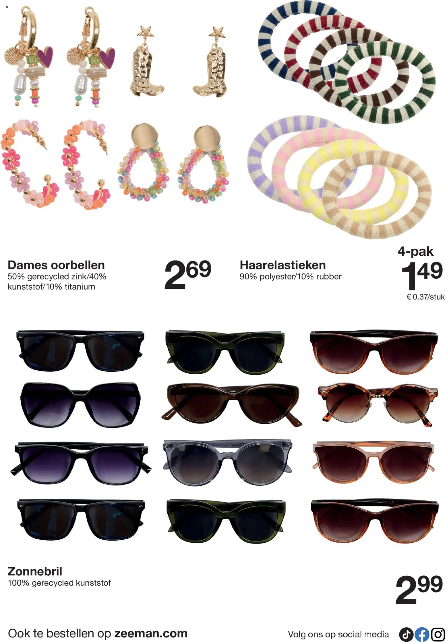 {H1} | Pagina: 12 | Producten: Oorbellen, Zonnebril