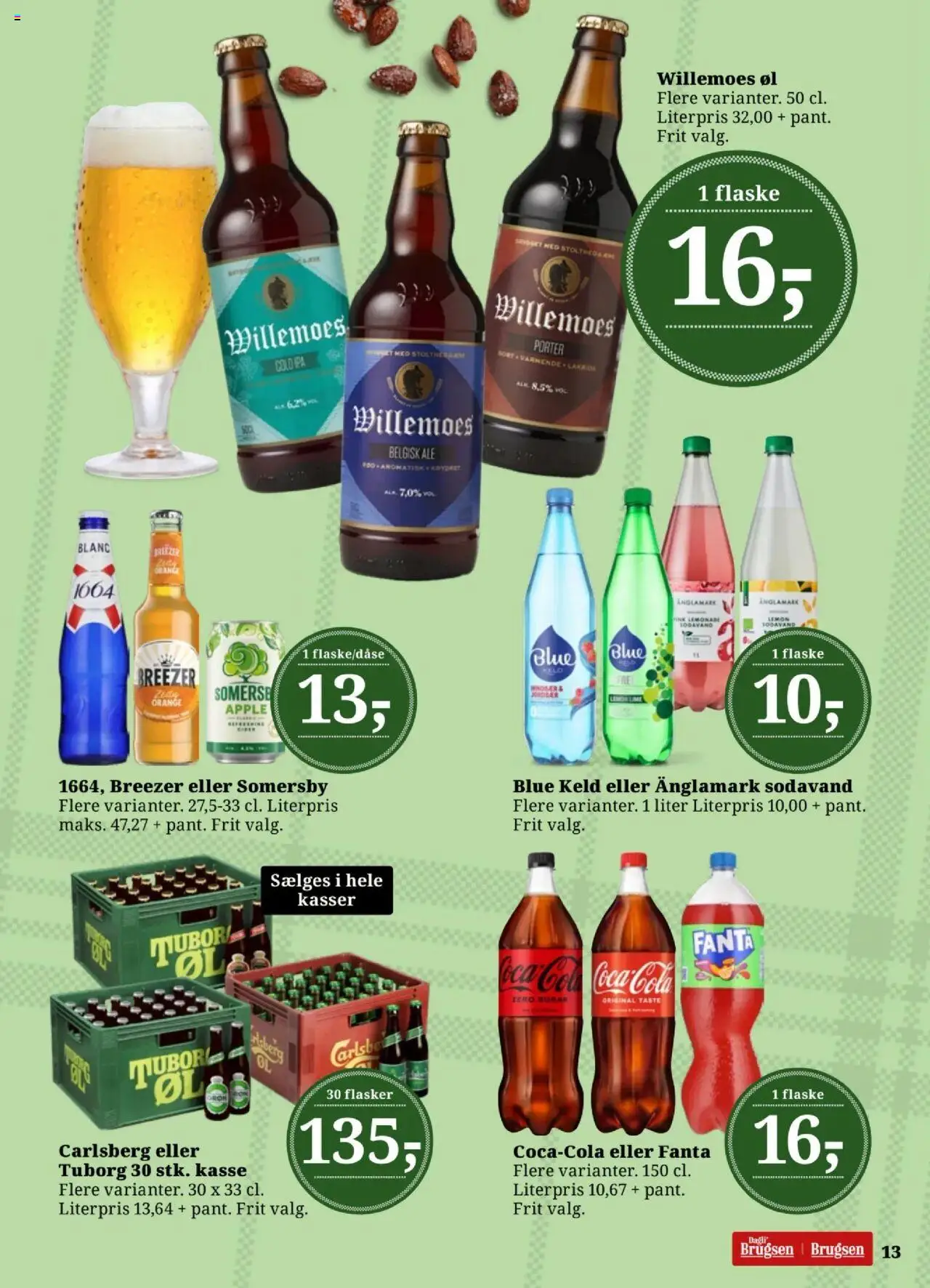 Dagli'Brugsen tilbudsavis – gyldig fra 12.09.2025 | Side: 13 | Produkter: Coca Cola, Jordbær, Coca Cola Zero, Cola
