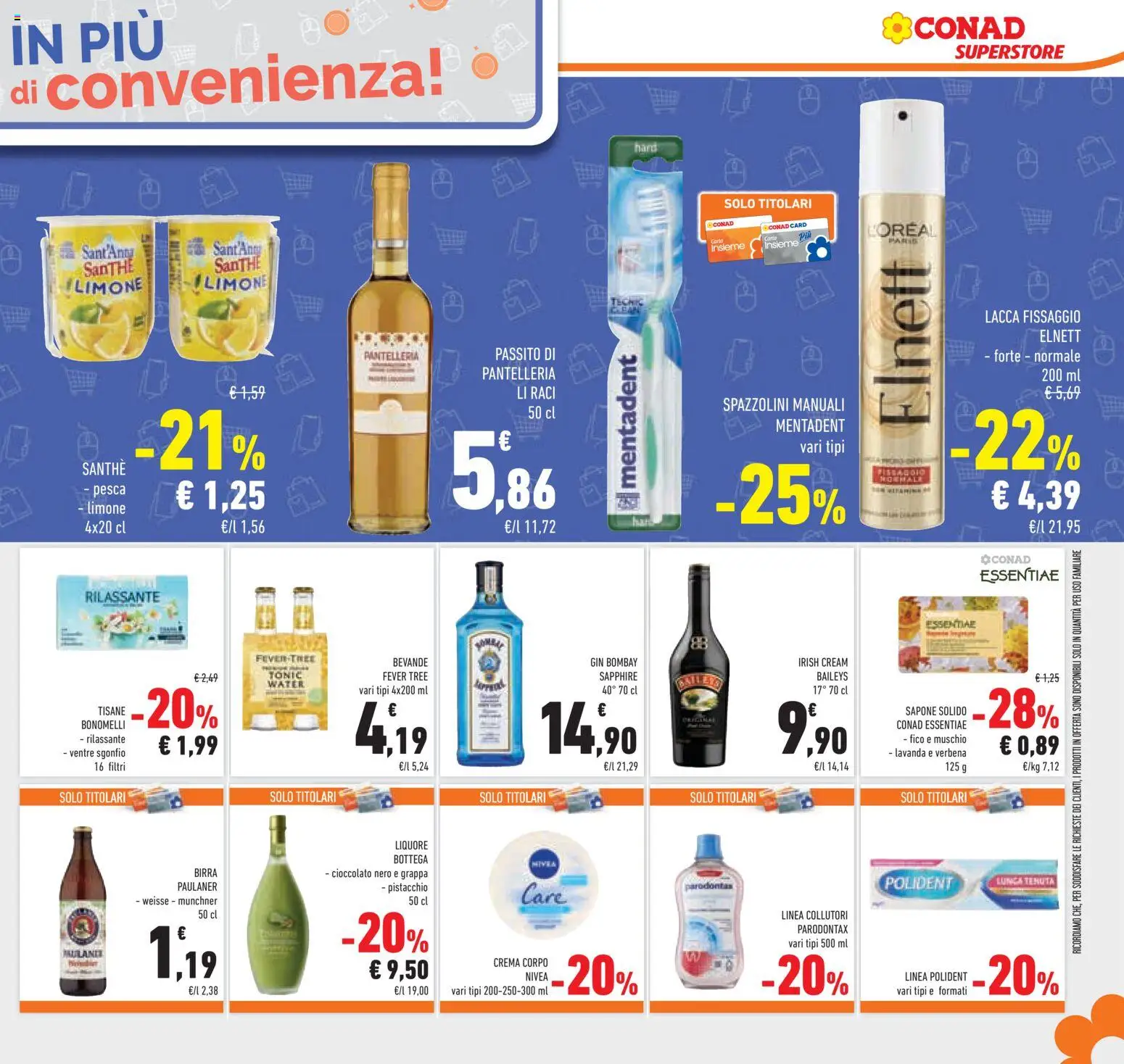 Volantino Conad del 25.03.2026 | Pagina: 41 | Prodotti: Birra, Limone, Pesca, Lavanda