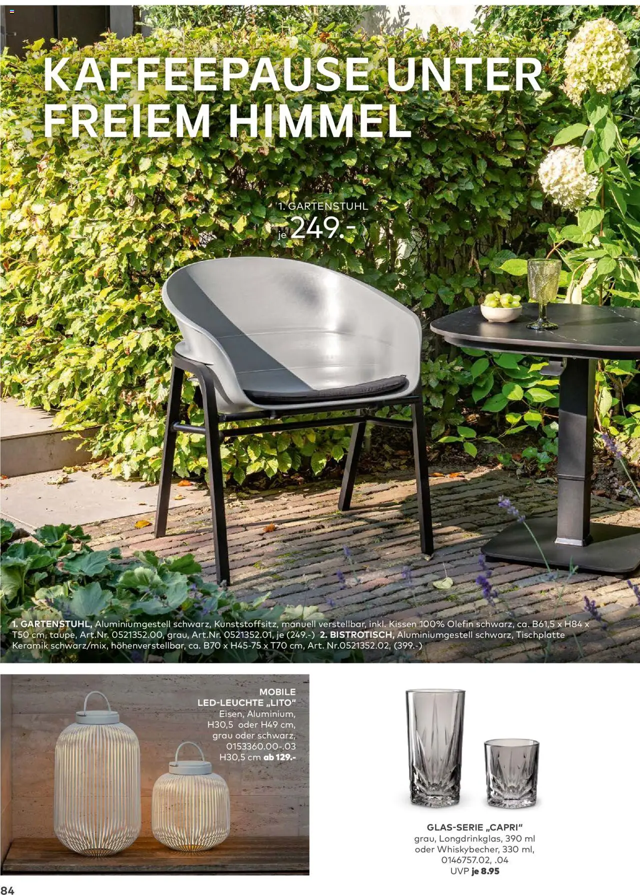 Porta! - Outdoor - Gartenmöbelkatalog 2025 - gültig ab dem 02.03.2025 | Seite: 84 | Produkte: Kissen