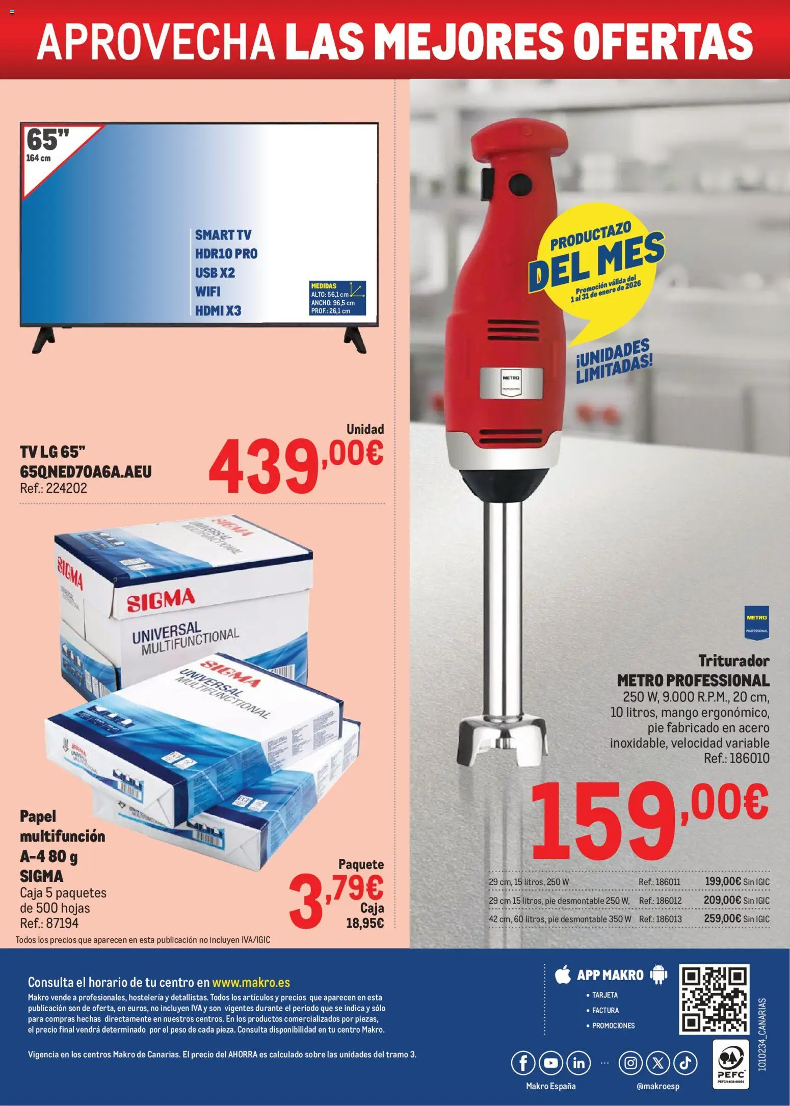 Makro - Precios Canarias │ válido desde el 06.01.2026 | Página: 32 | Productos: USB, Peso, Ρούτερ, Caja