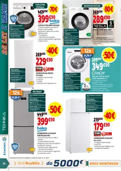 E.leclerc katalog akcije – veljaven od 07.01.2026 | Stran: 36 | Izdelki: Pralni stroj, Susilni stroj, Zamrzovalna omara, Sadje