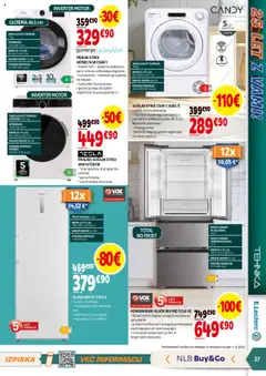 Novi E.leclerc katalog ponudbe – veljaven od 10.09.2025 | Stran: 37 | Izdelki: Hladilnik, Pralni stroj, Susilni stroj