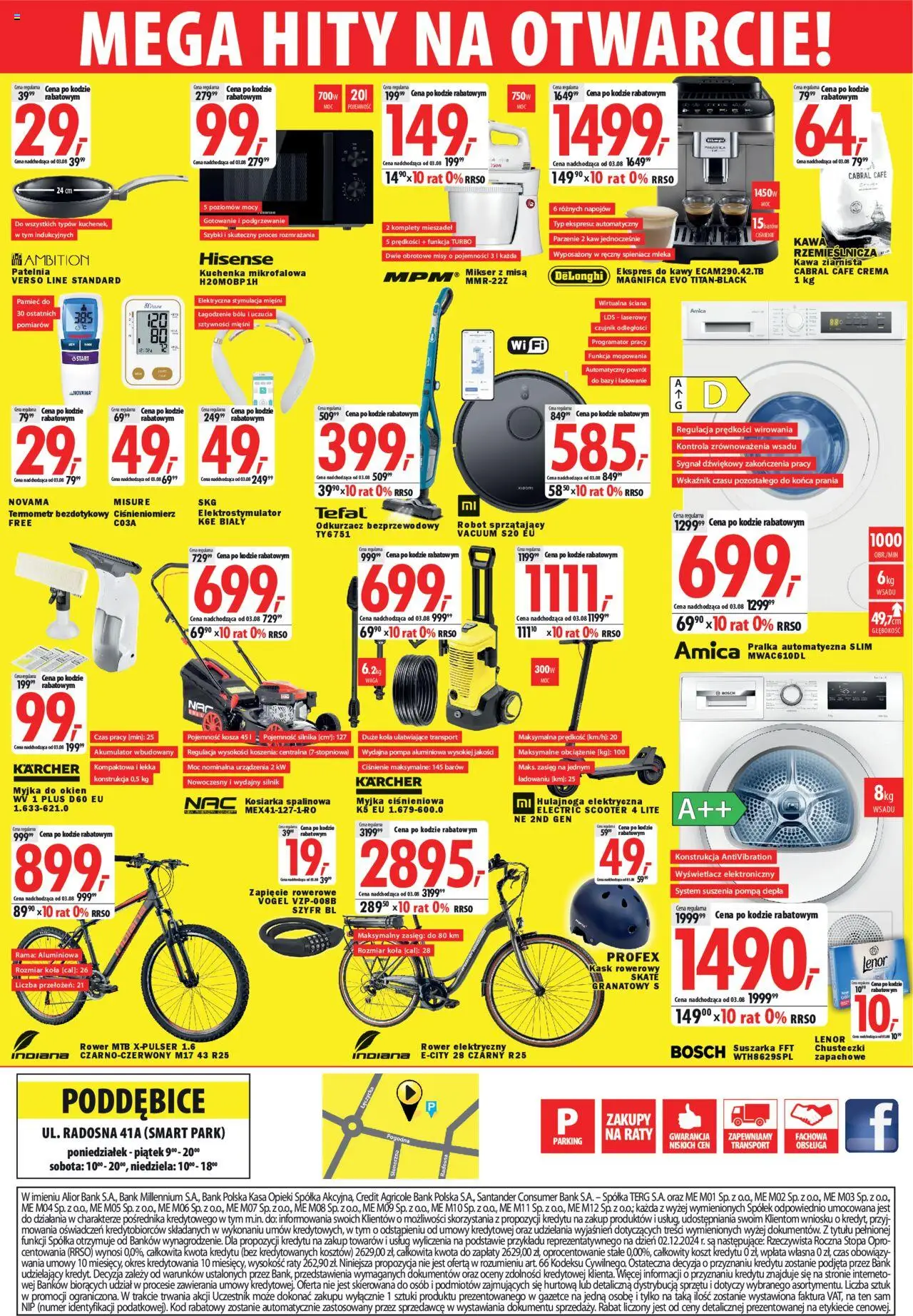 Mediaexpert Gazetka - Wielkie otwarcie Poddębice, Radosna 41A od 30.07.2025 | Strona: 8 | Produkty: Suszarka, Ciśnieniomierz, Mleka, Rower