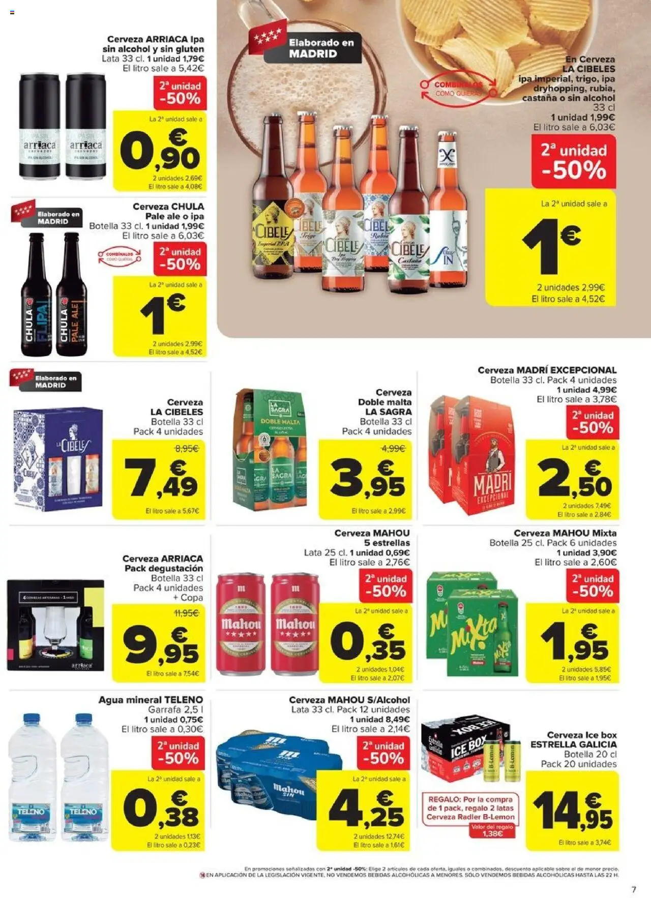 Carrefour folleto │ válido desde el 08.08.2025 | Página: 7 | Productos: Cerveza, Agua mineral
