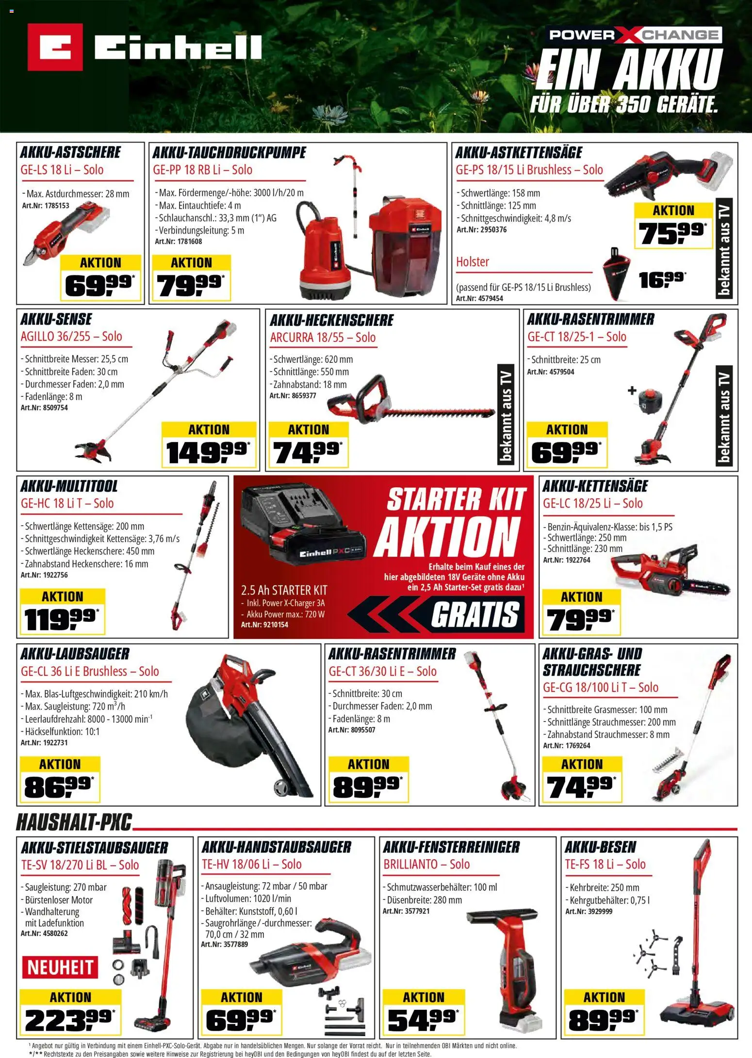 OBI Flugblatt gültig ab 26.03.2026 | Seite: 16 | Produkte: TV