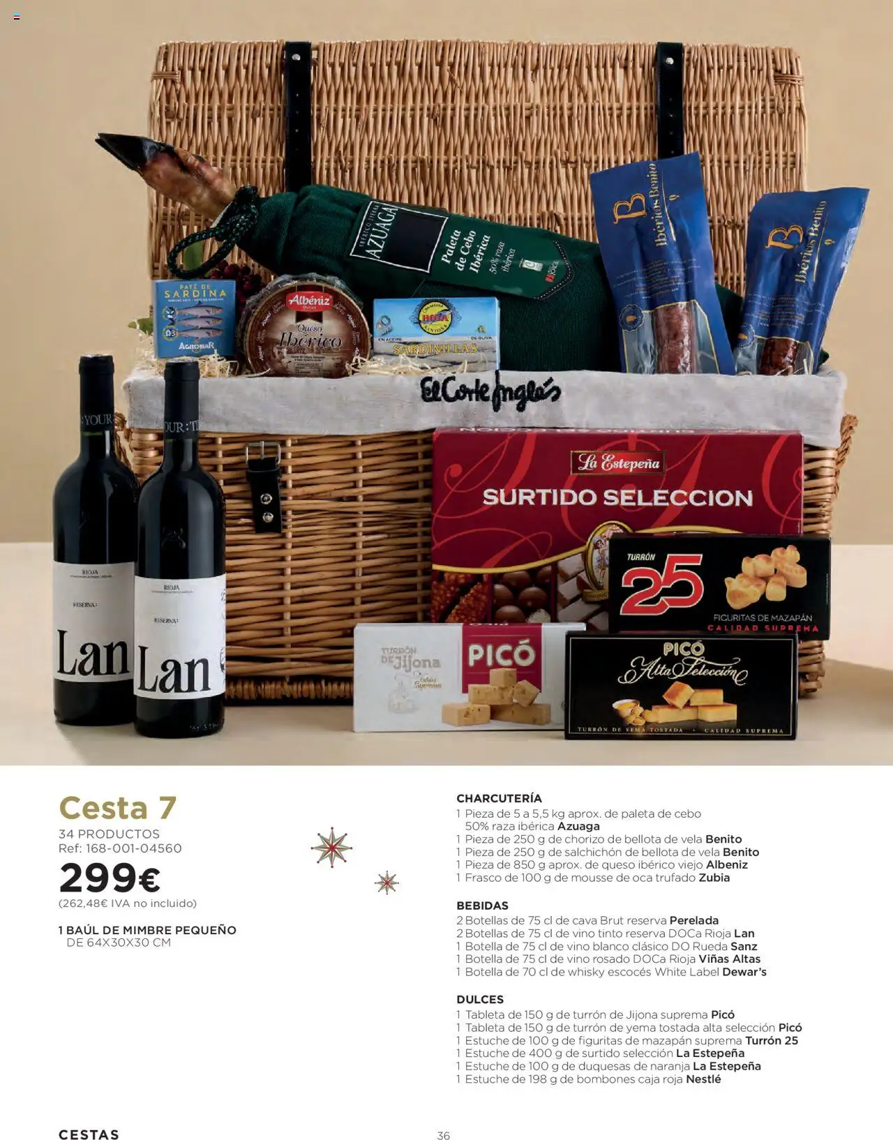 El Corte Inglés ofertas │ válido desde el 06.10.2025 | Página: 36 | Productos: Mousse, Whisky, Vela, Cesta