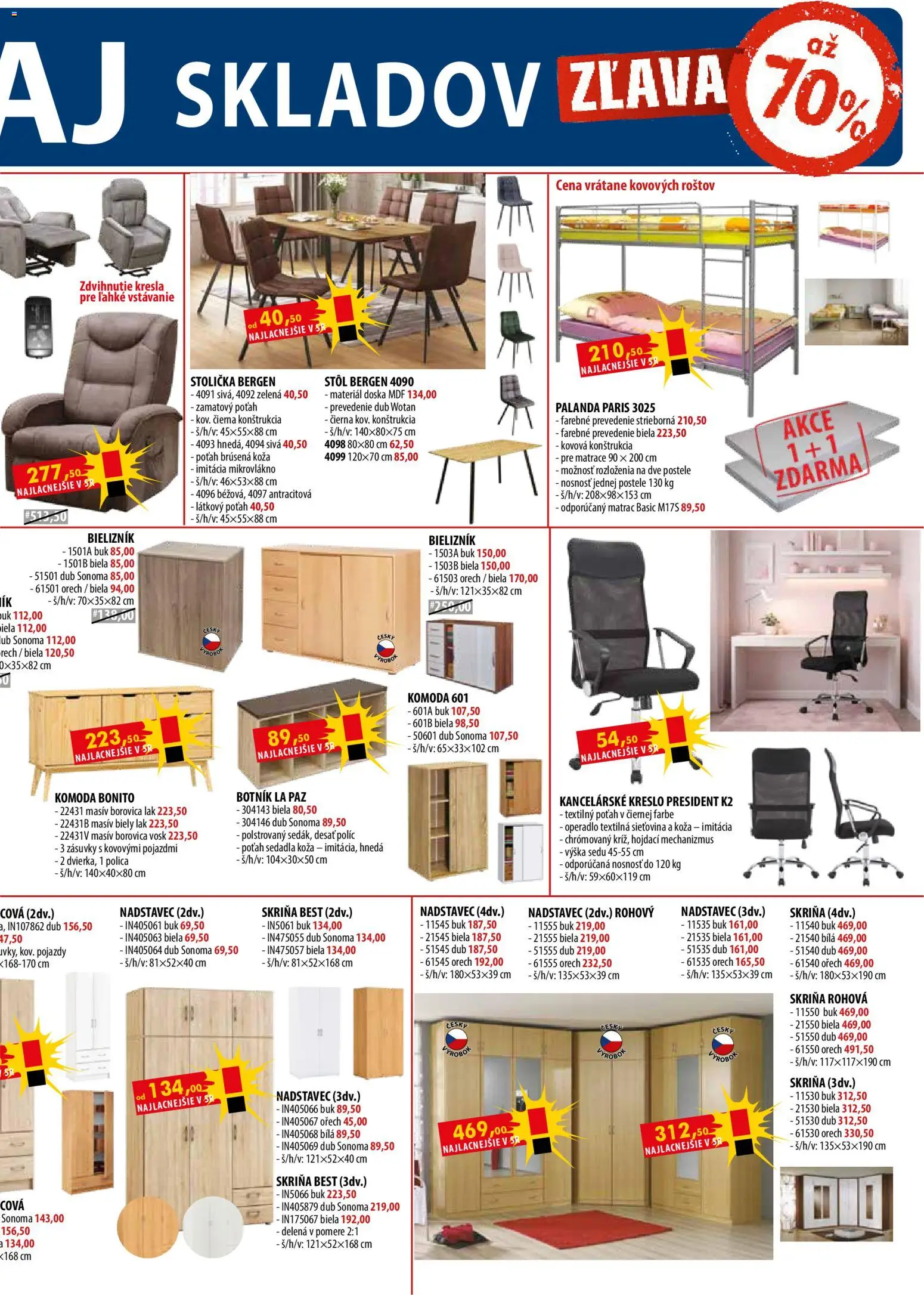 Nové IDEA nábytok akcie – leták je platný od 01.03.2026 | Strana: 3 | Produkty: Matrace, Matrac, Kreslá, Skriňa