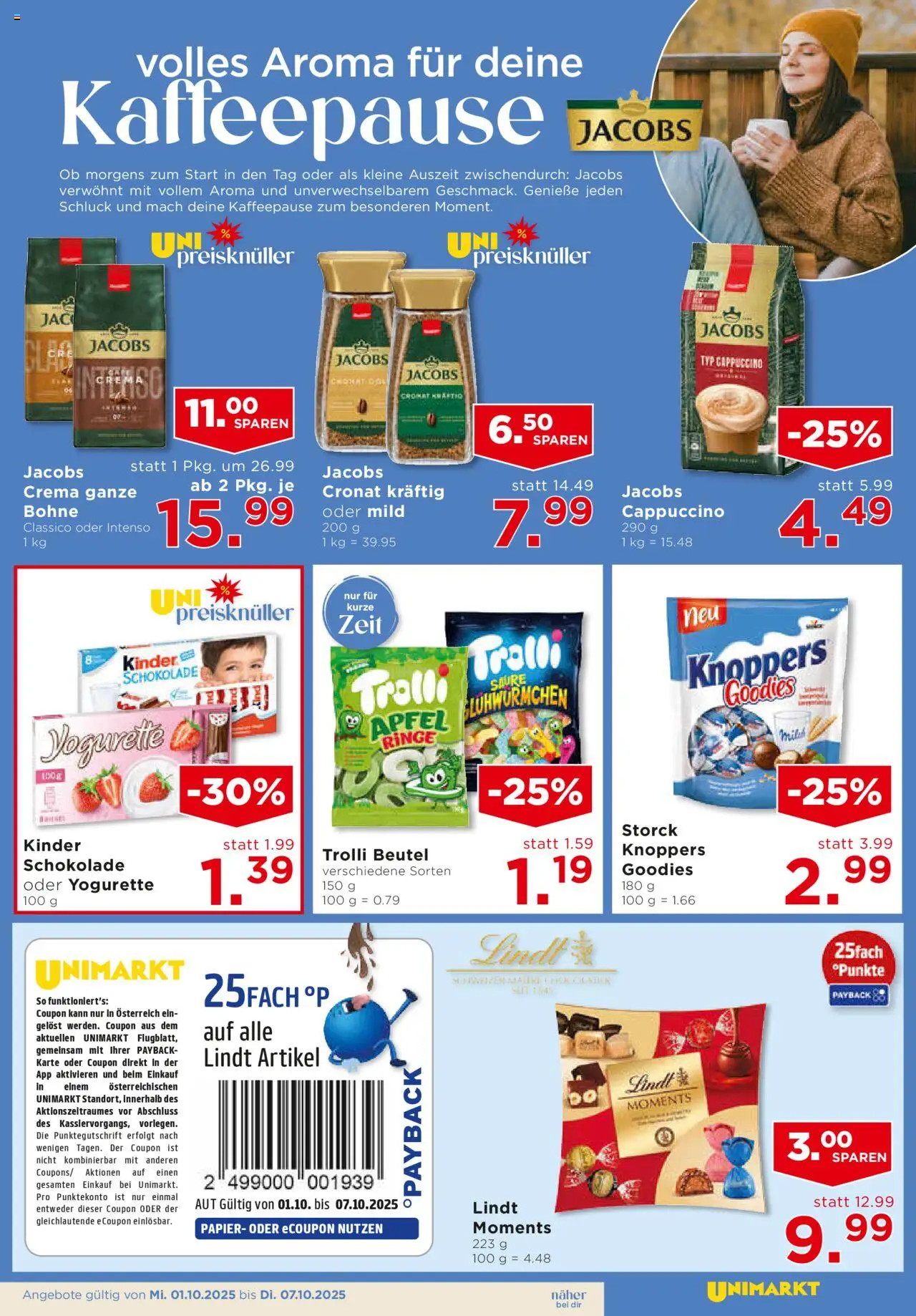 Unimarkt Flugblatt gültig ab 01.10.2025 | Seite: 13 | Produkte: Schokolade, Äpfel