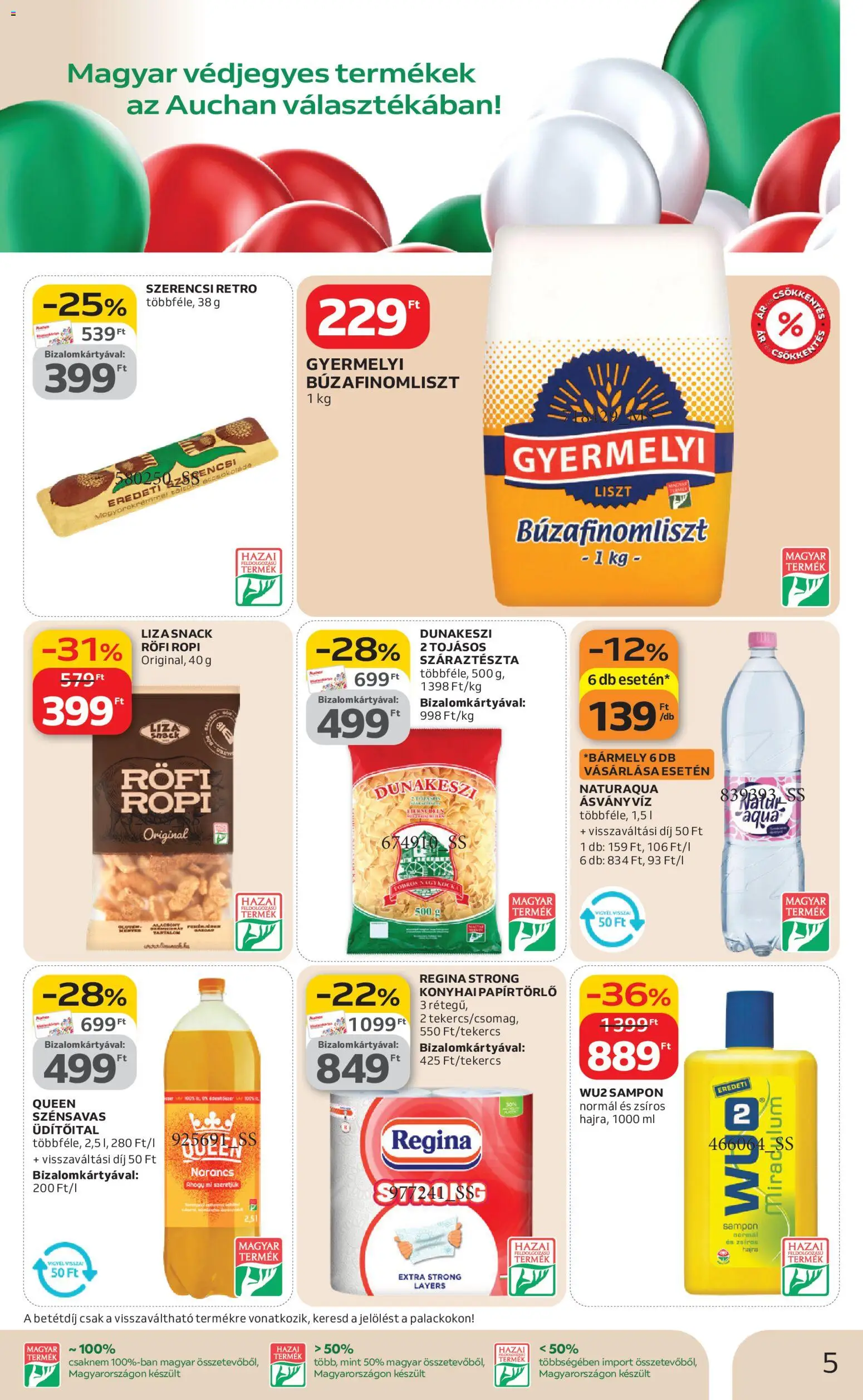 Auchan akciós ujság - amely érvényes a következő dátumtól: 12.02.2026 | Oldal: 5