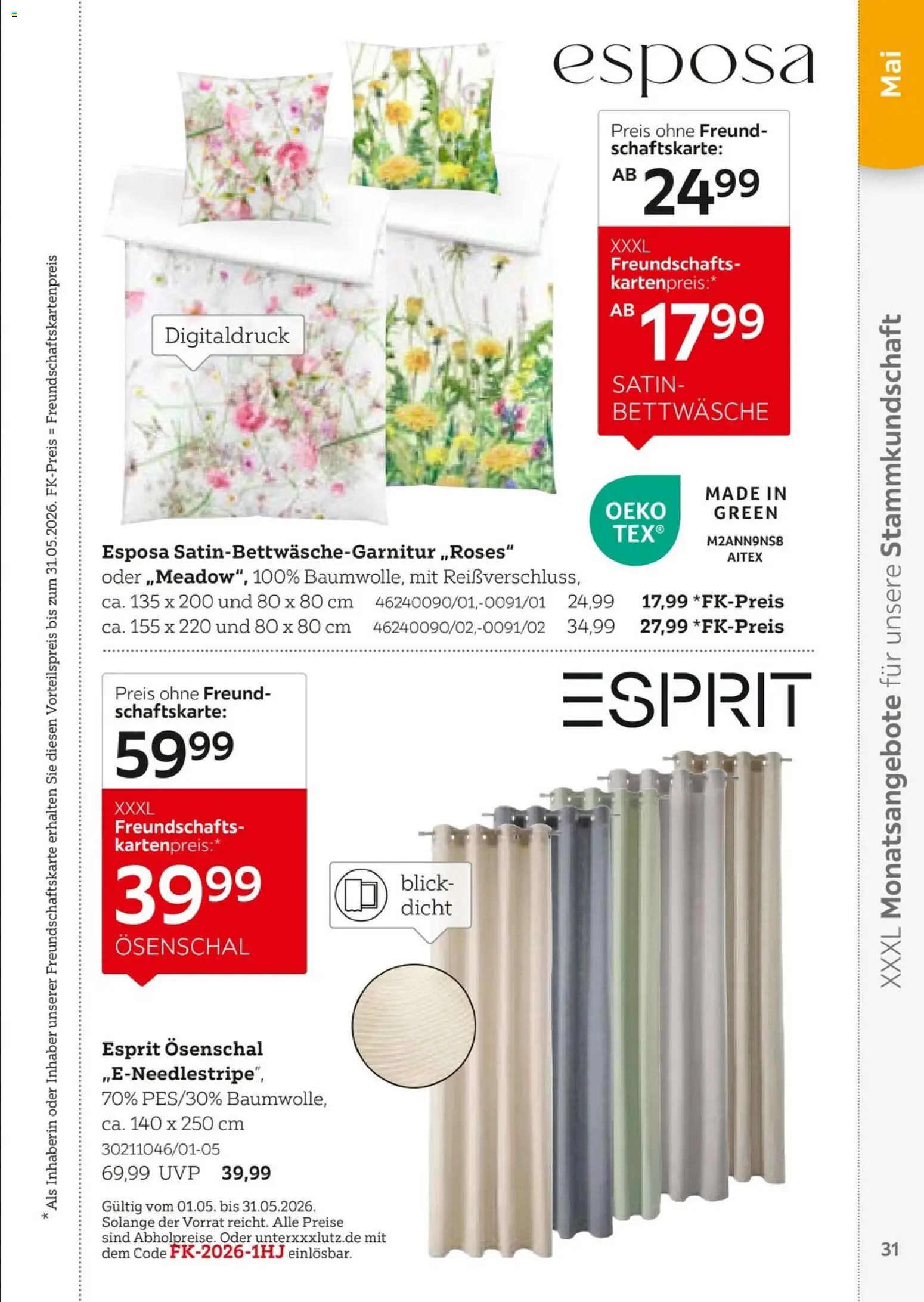 XXXL Lutz  Freundschaftskartenjournal – gültig ab 01.02.2026 | Seite: 31 | Produkte: Bettwäsche