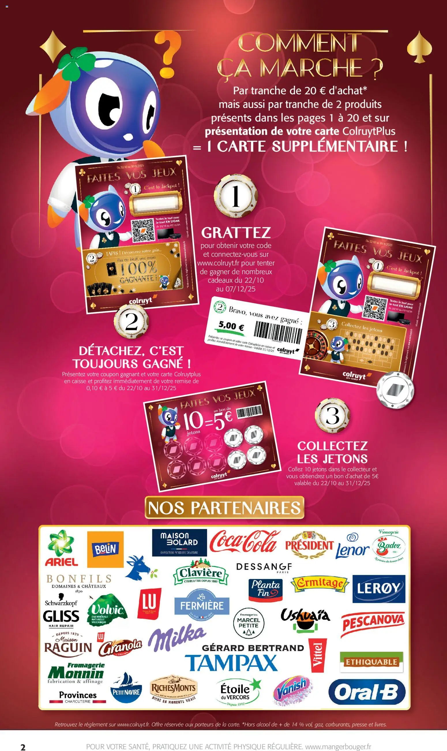 {H1} | Page: 2 | Produits: Ariel, Tapis, Jeux, Granola