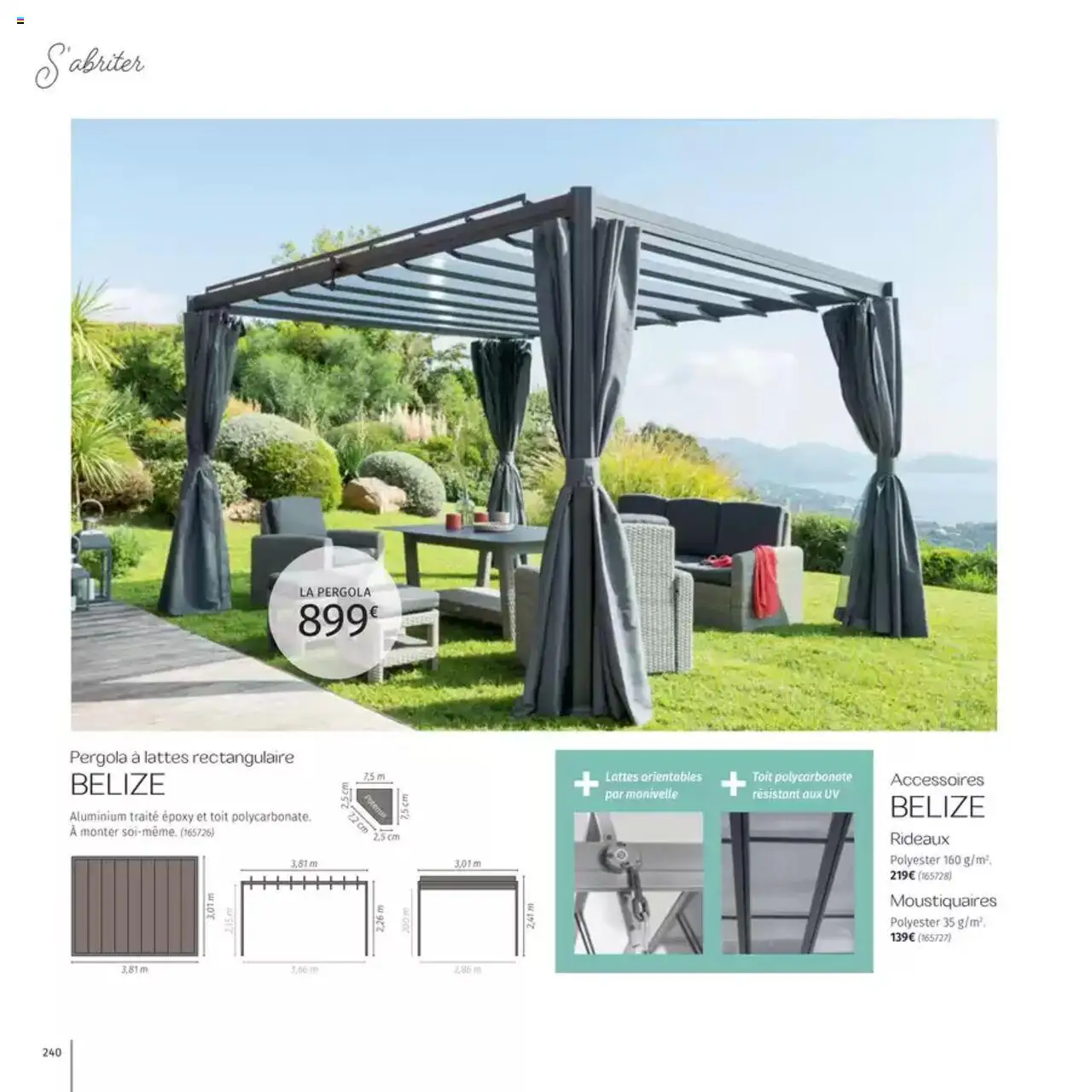  | Page: 240 | Produits: Pergola