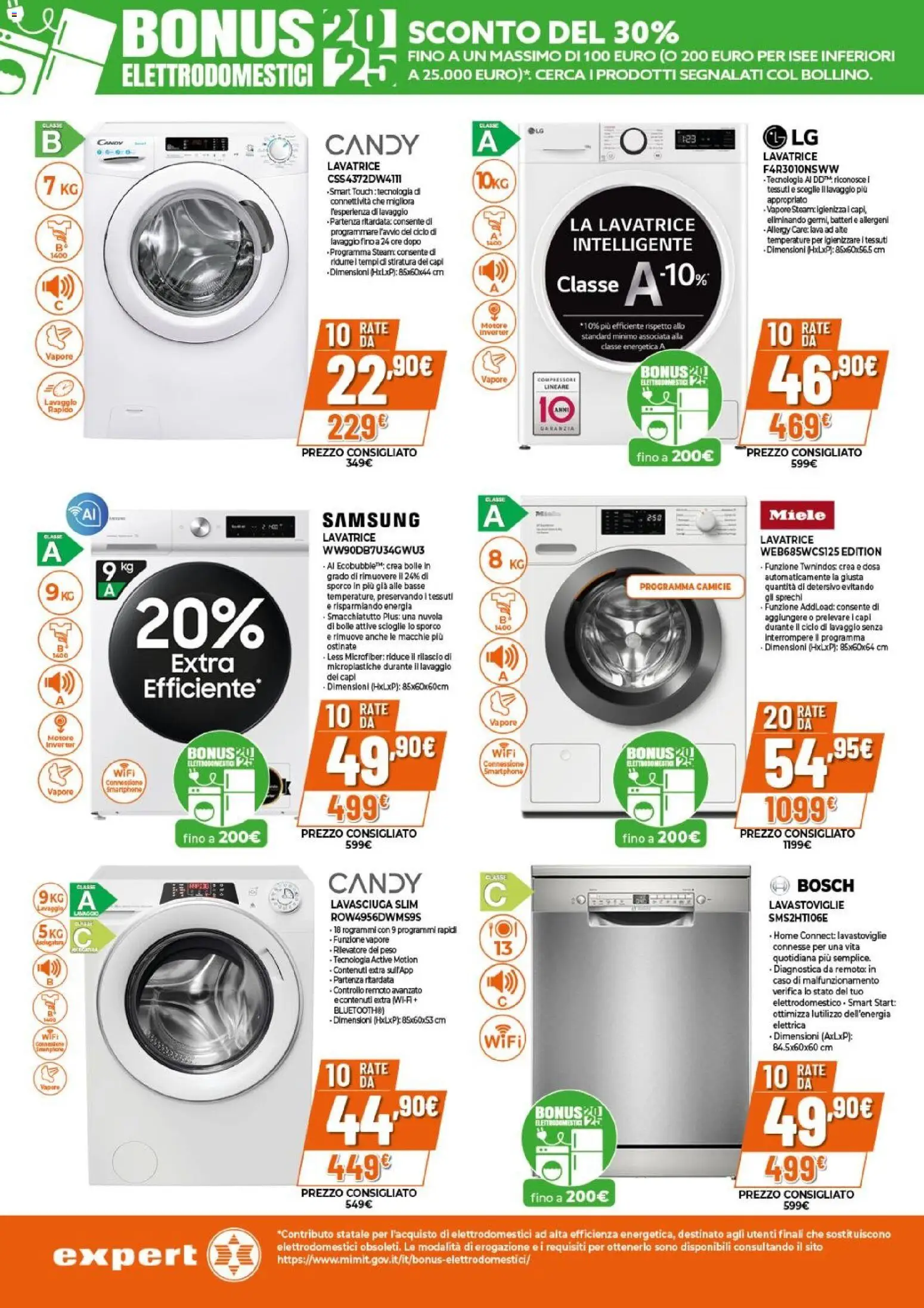 Volantino Expert del 02.12.2025 | Pagina: 11 | Prodotti: Lavasciuga, Compressore, Lavatrice, Miele