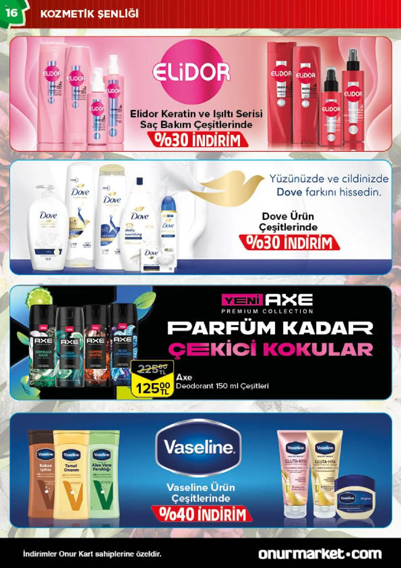 Onur Market Katalog - 16.12.2025 tarihinden itibaren geçerlidir | Sayfa: 16 | Ürünler: Deodorant, Parfüm