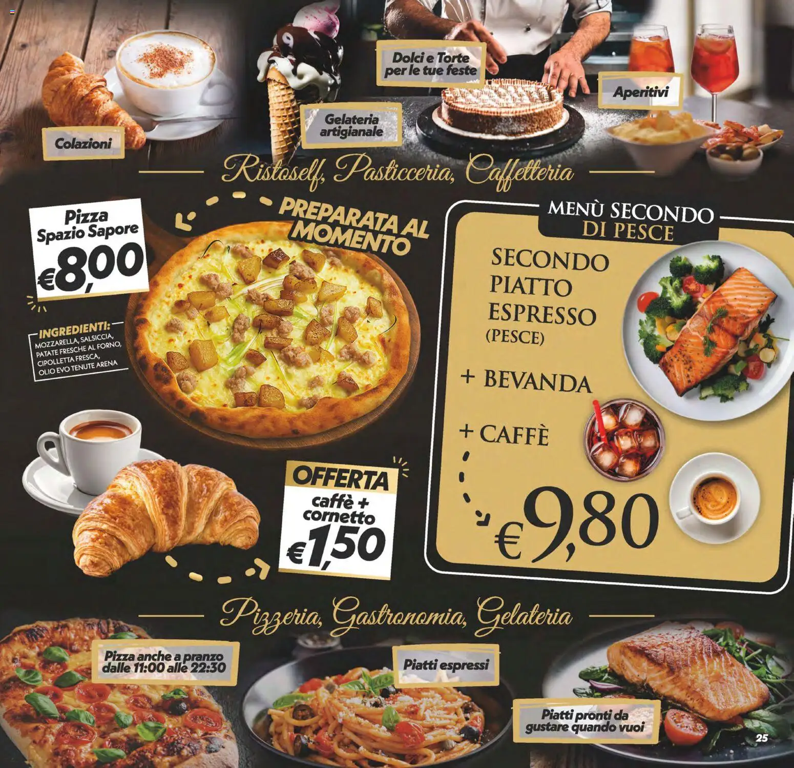 Volantino SuperConveniente del 27.11.2025 | Pagina: 25 | Prodotti: Caffè, Pizza, Pesce, Olio