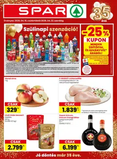 Spar akciós újság - amely érvényes a következő dátumtól: 16.04.2026