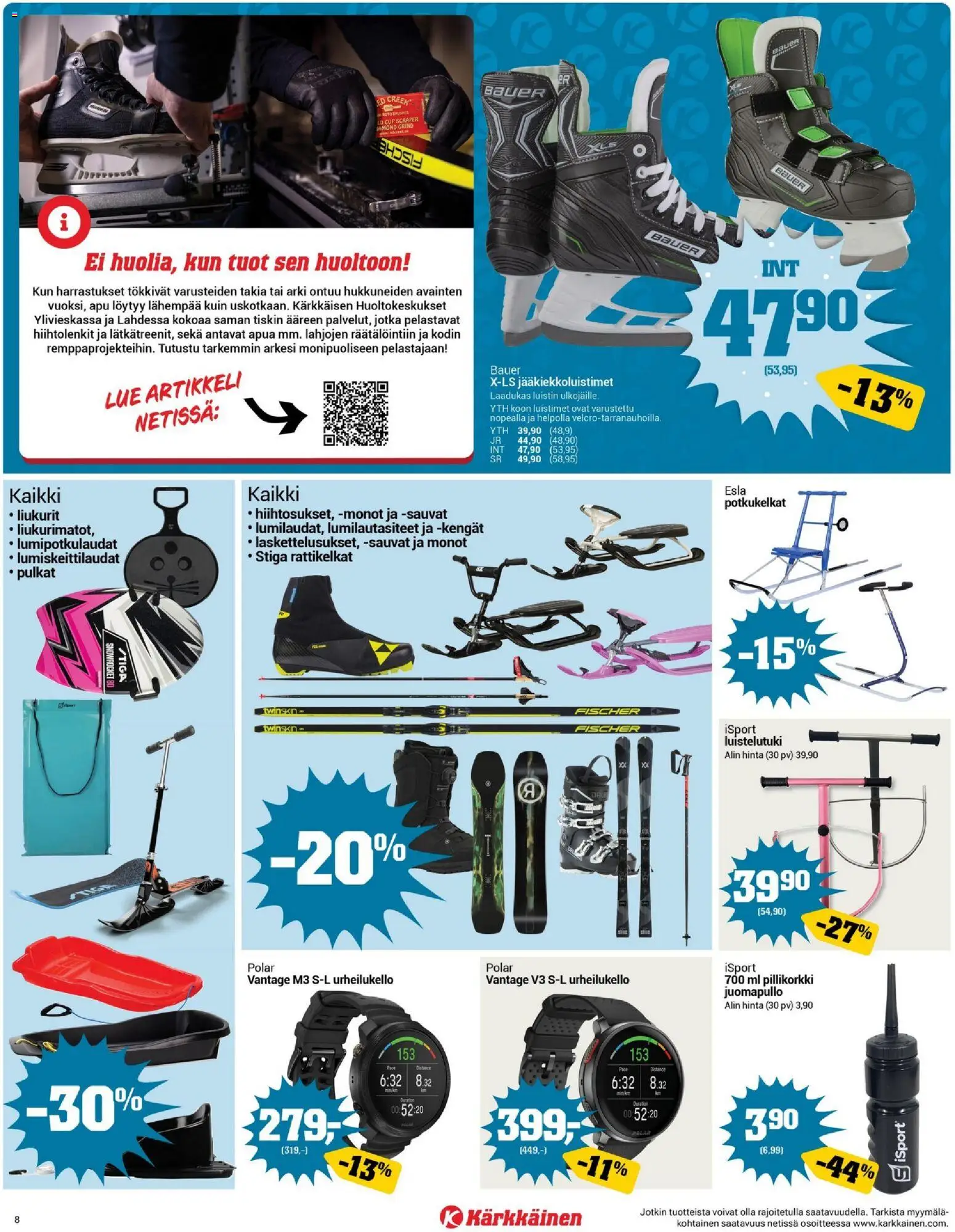 Kärkkäinen tarjoukset – voimassa 21.01.2026 alkaen | Sivu: 8 | Tuotteet: Luistimet