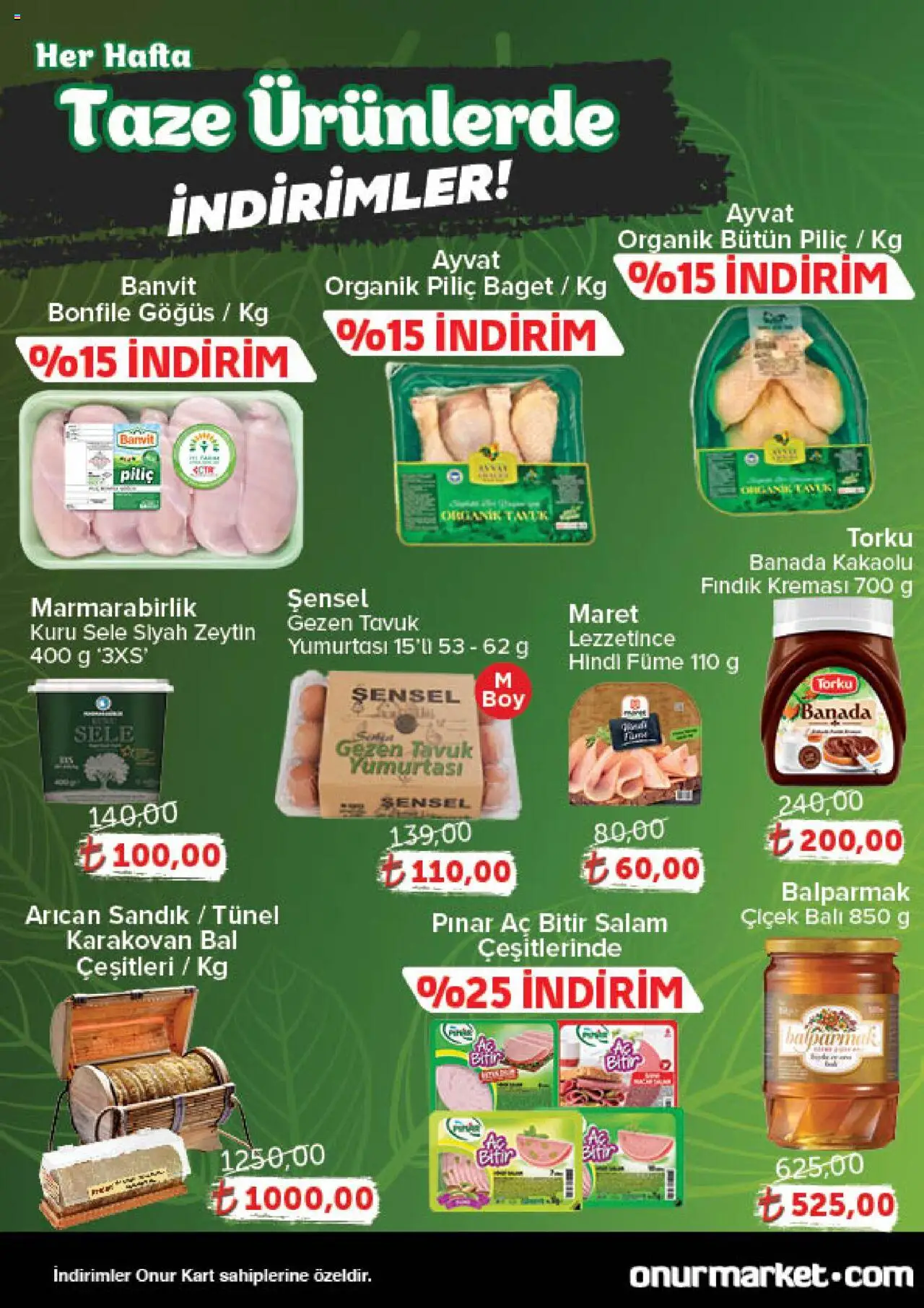 Onur Market Katalog Gurme - Bursa - 02.10.2025 tarihinden itibaren geçerlidir | Sayfa: 2 | Ürünler: Salam, Piliç, Zeytin, Hindi füme