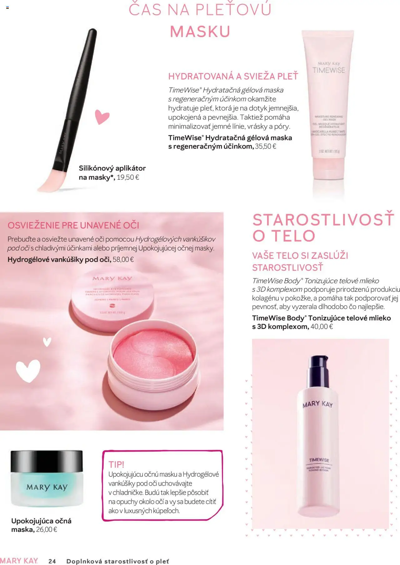 Mary Kay katalóg │ platný od 16.07.2025 | Strana: 24 | Produkty: Mlieko, Maska, Telové mlieko