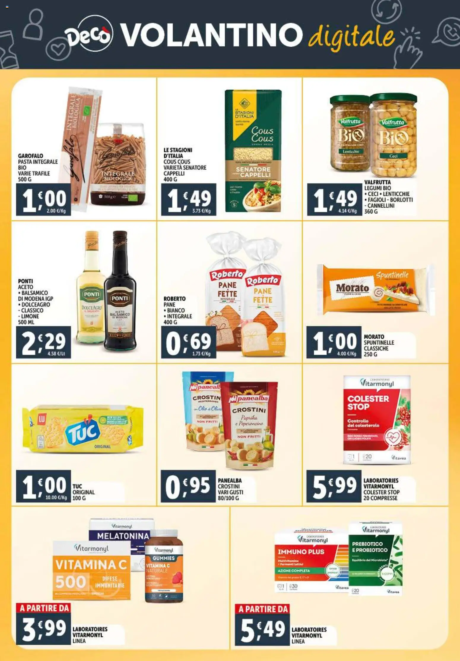 Volantino Decò del 28.10.2025 | Pagina: 29 | Prodotti: Ceci, Cannellini, Cous cous, Crostini