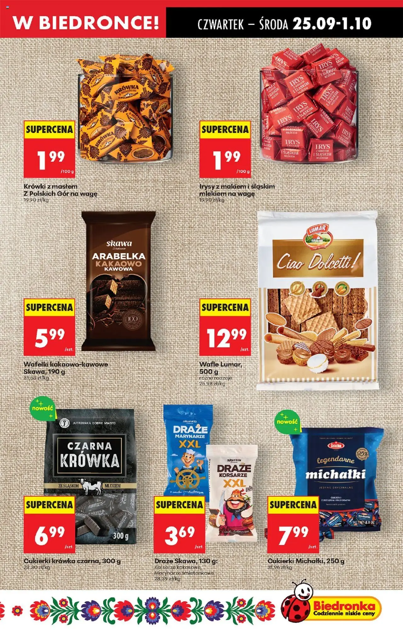 Biedronka gazetka - Oferta w tym tygodniu od 25.09.2025 | Strona: 41 | Produkty: Wafle, Wafelki, Cukierki, Krówki