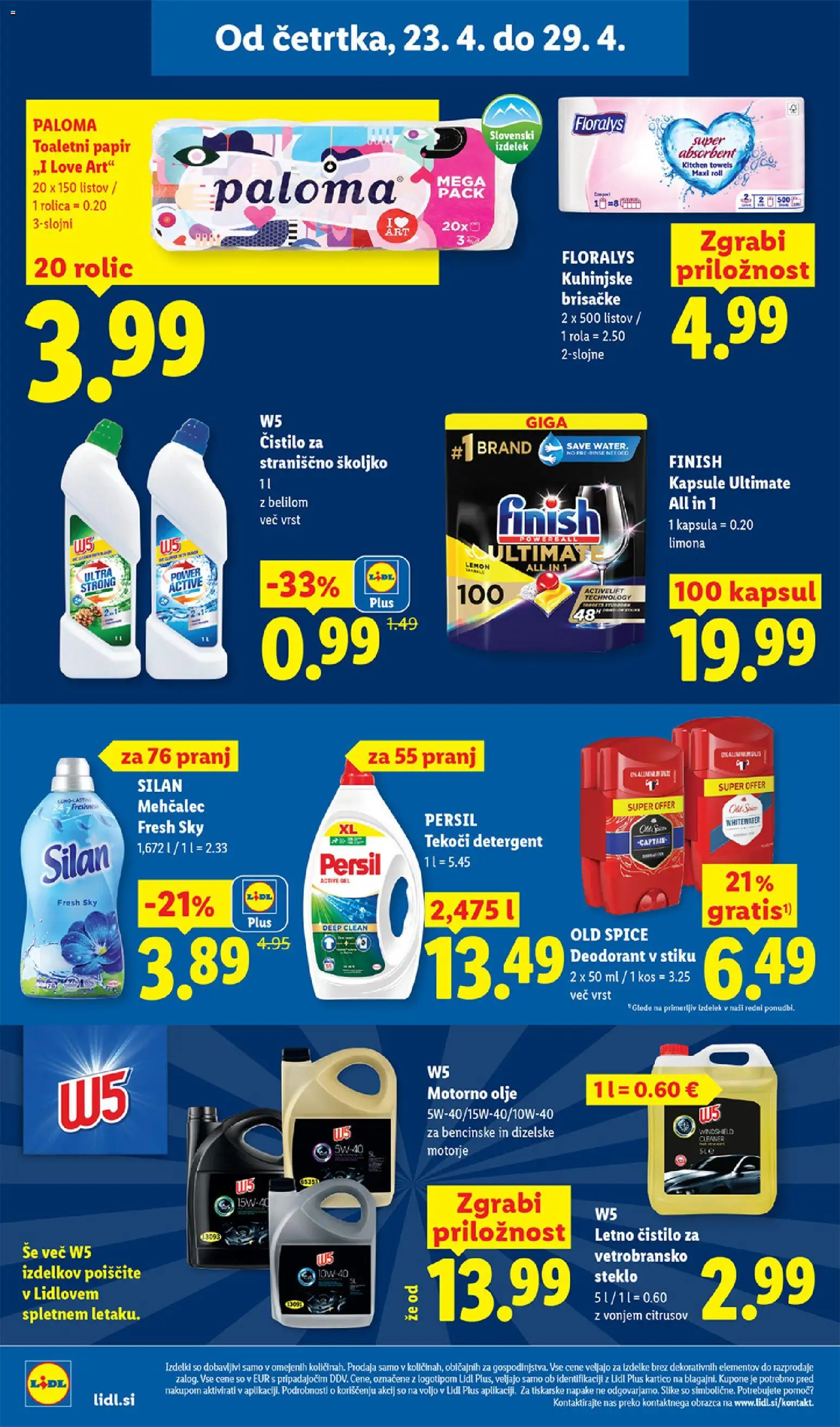 Novi Lidl katalog ponudbe – veljaven od 23.04.2026 | Stran: 22 | Izdelki: Kos, Olje, Deodorant, Detergent