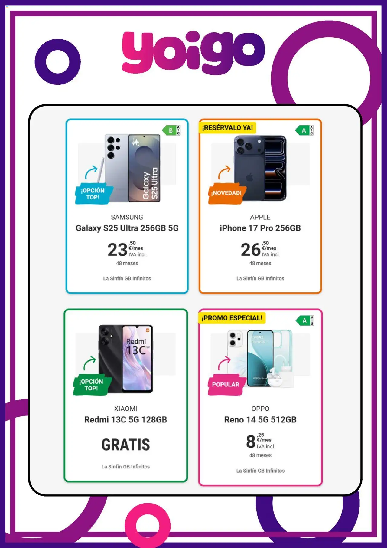 Yoigo ofertas │ válido desde el 14.09.2025 | Página: 5 | Productos: Apple, Iphone