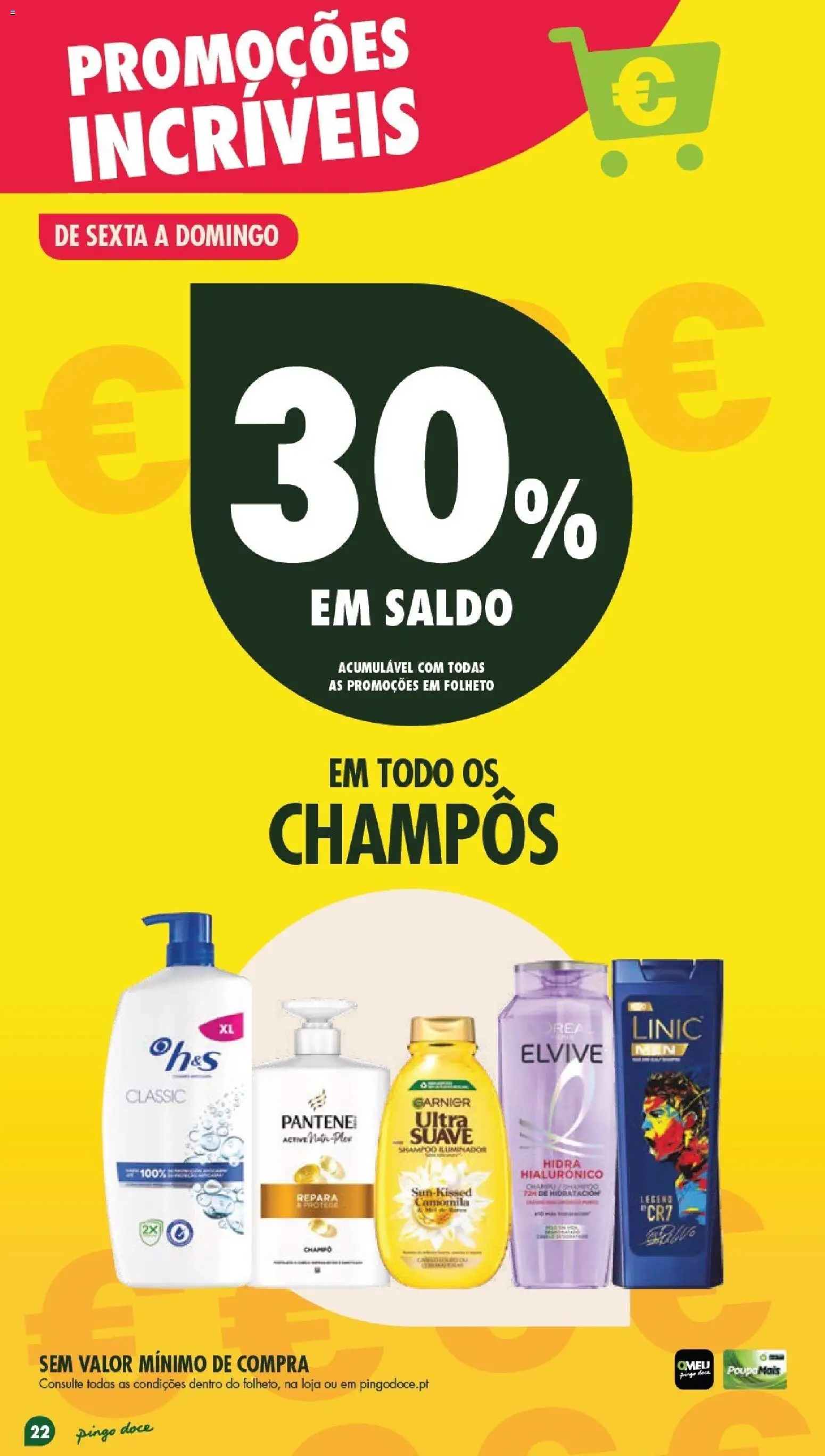 Pingo Doce Poupe este Fim de Semana │ válido de 24.04.2026 | Página: 22 | Produtos: Iluminador, Shampoo