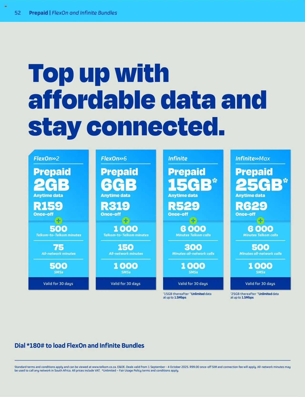 New Telkom catalogue – valid from 01.09.2025 | Page: 40 | Products: Data, Sim