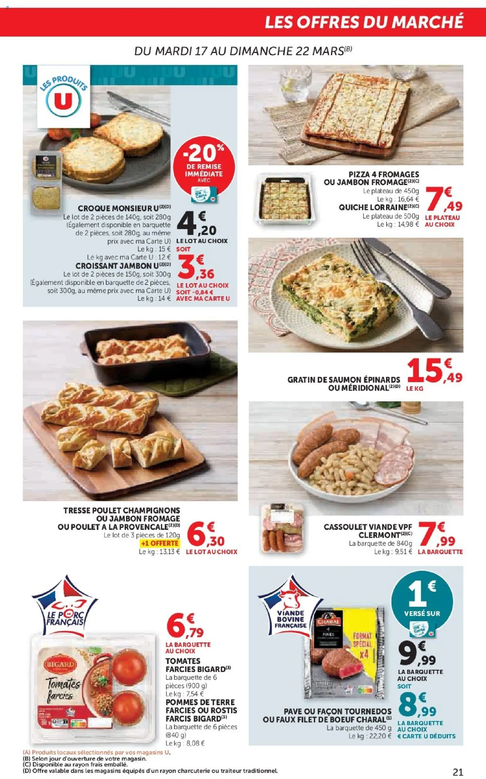 {H1} | Page: 21 | Produits: Viande, Pizza, Tomates, Pommes de terre