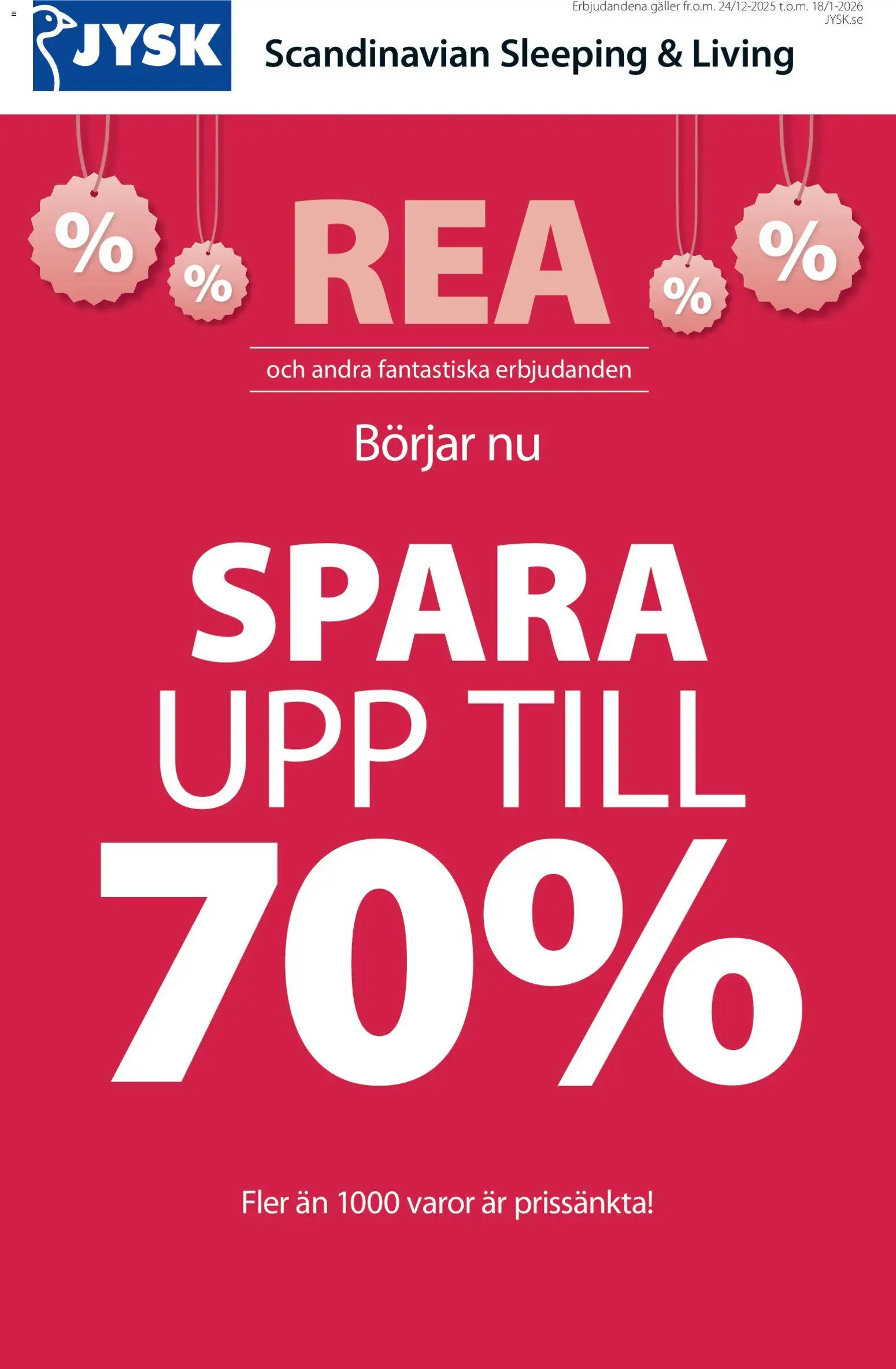 JYSK reklamblad aktuell från 24.12.2025 | Sida: 2